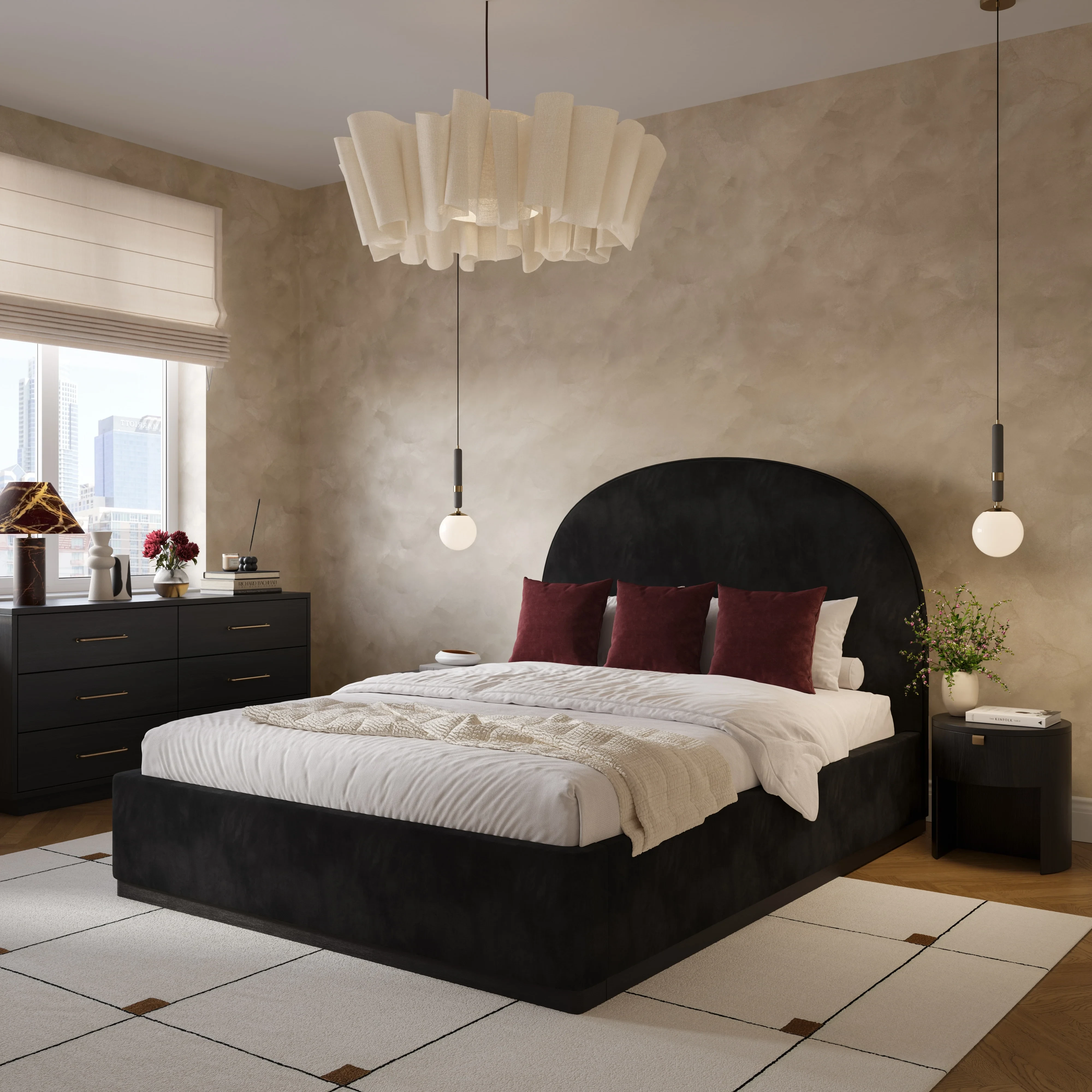 Marlow Wood Round Nightstand 28 Marlow Wood Round Nightstand
