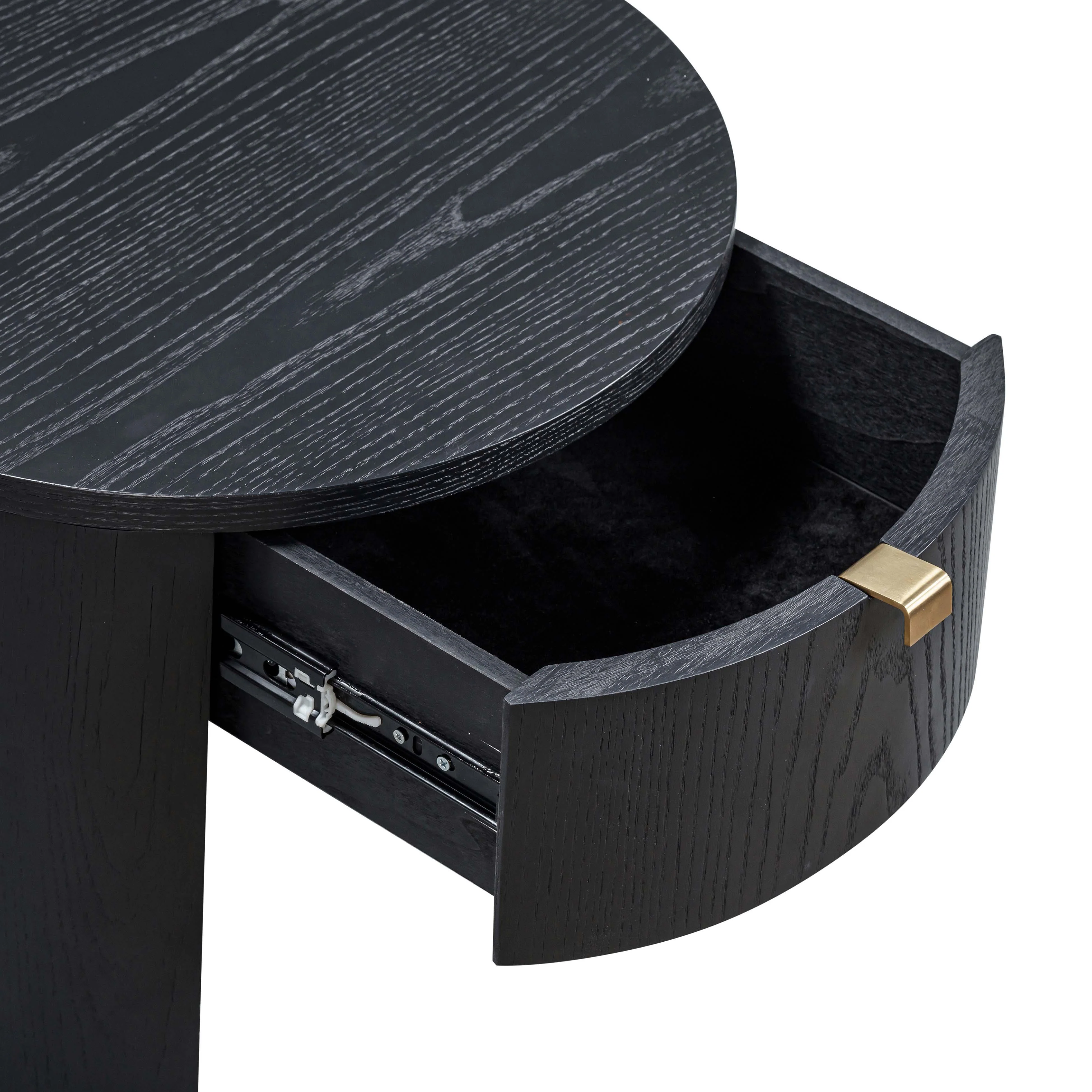 Marlow Wood Round Nightstand 33 Marlow Wood Round Nightstand