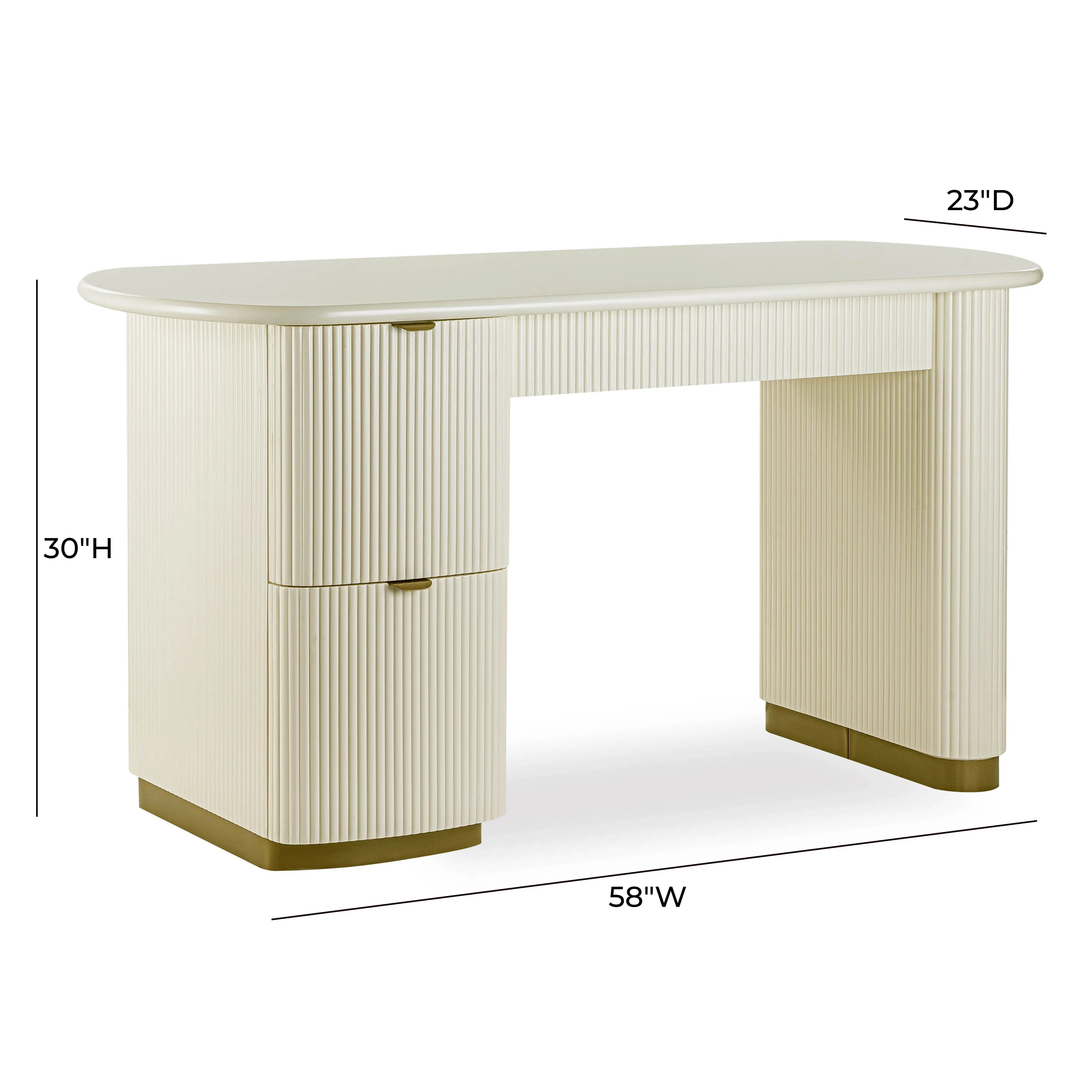 Francesca 3-Drawer Desk 30 Francesca 3-Drawer Desk