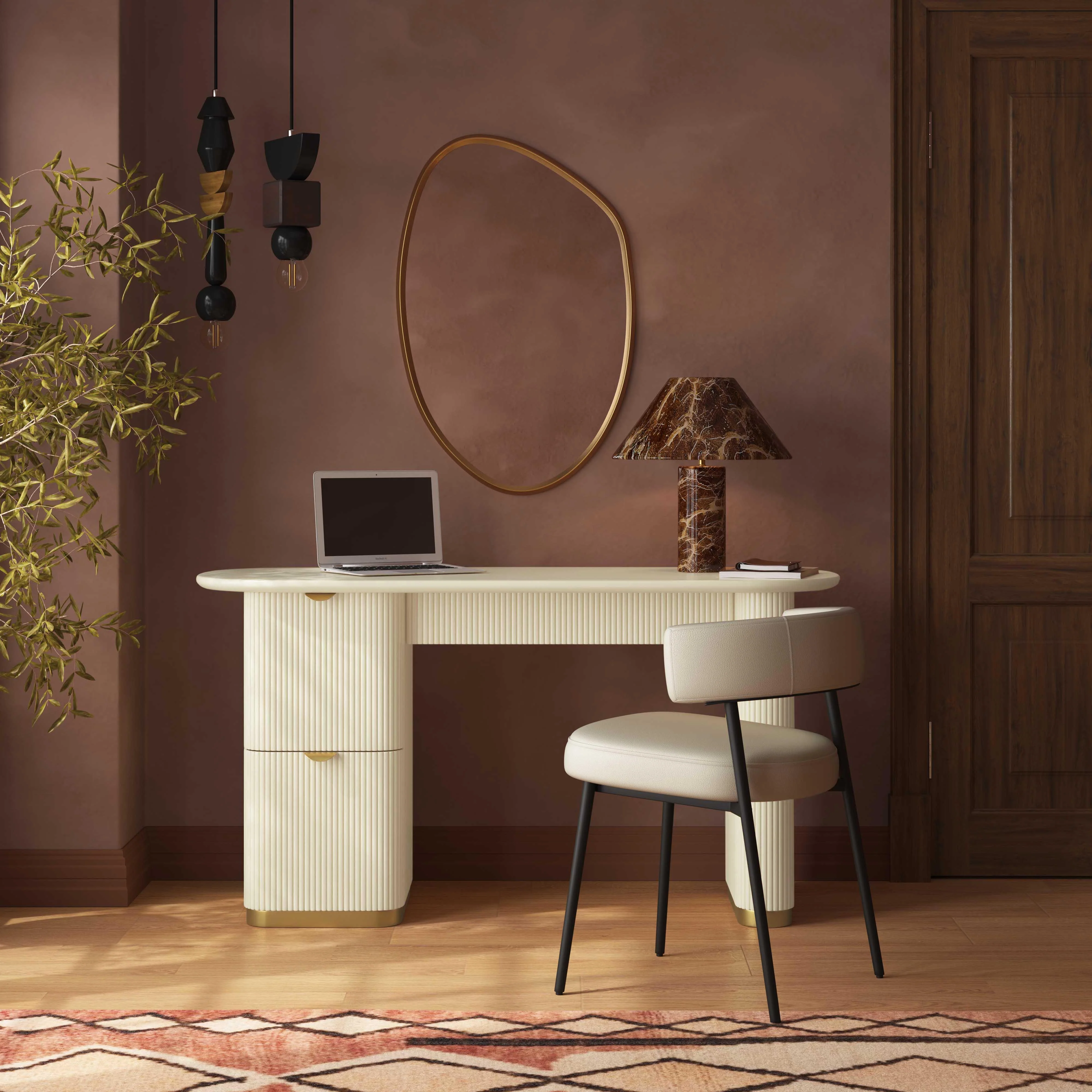 Francesca 3-Drawer Desk 22 Francesca 3-Drawer Desk