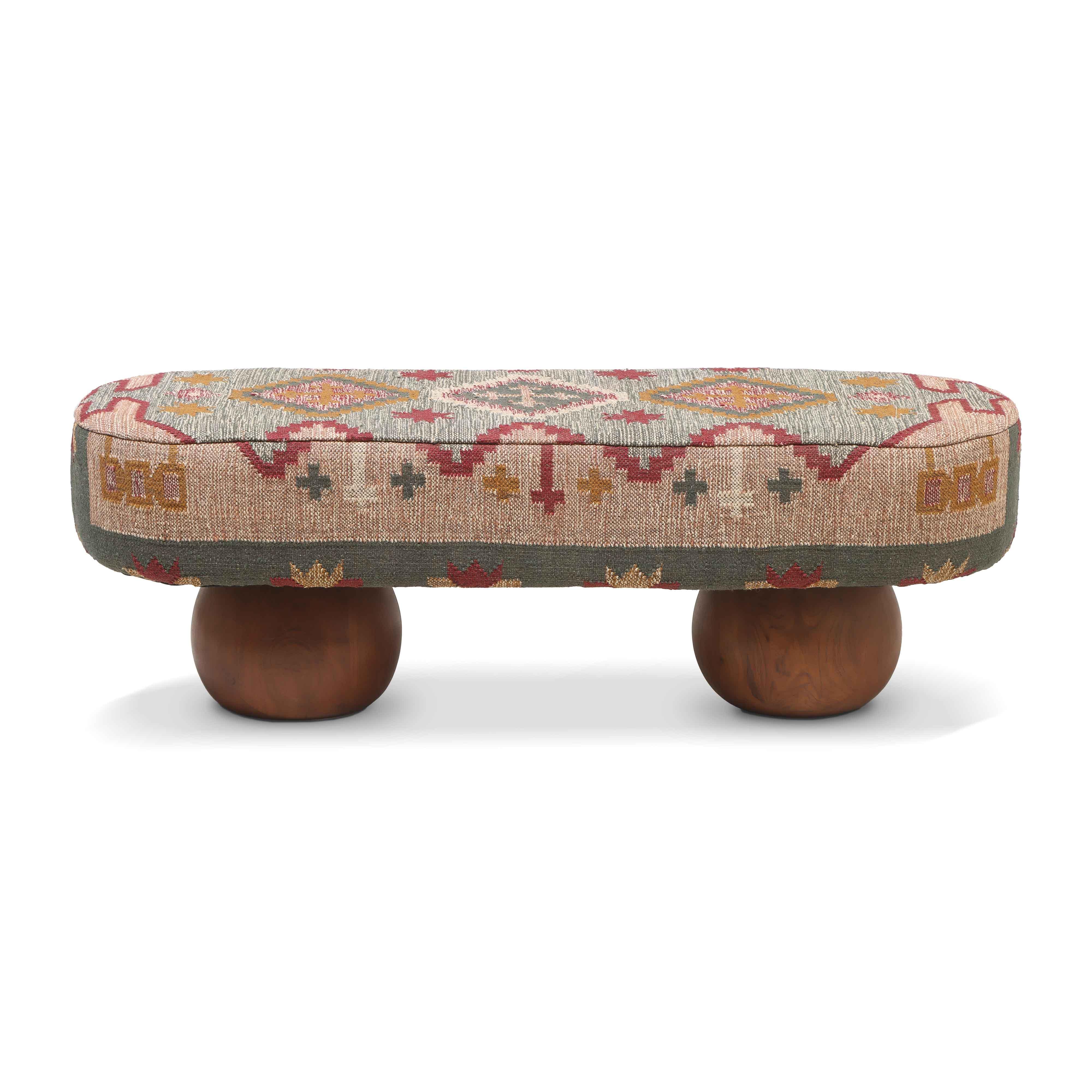 Rizi Textured Wool Upholstered Bench 9 Rizi Textured Wool Upholstered Bench