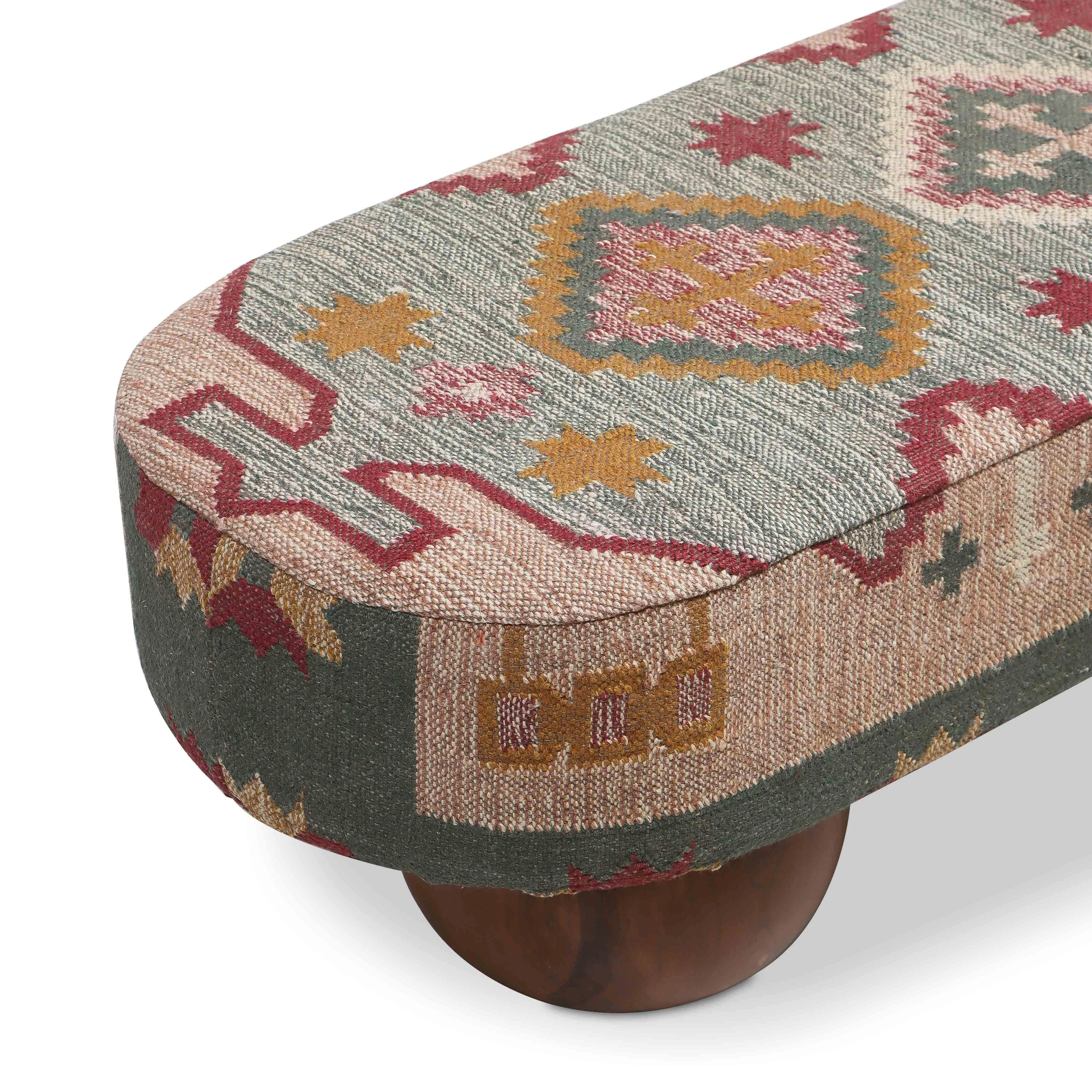 Rizi Textured Wool Upholstered Bench 10 Rizi Textured Wool Upholstered Bench