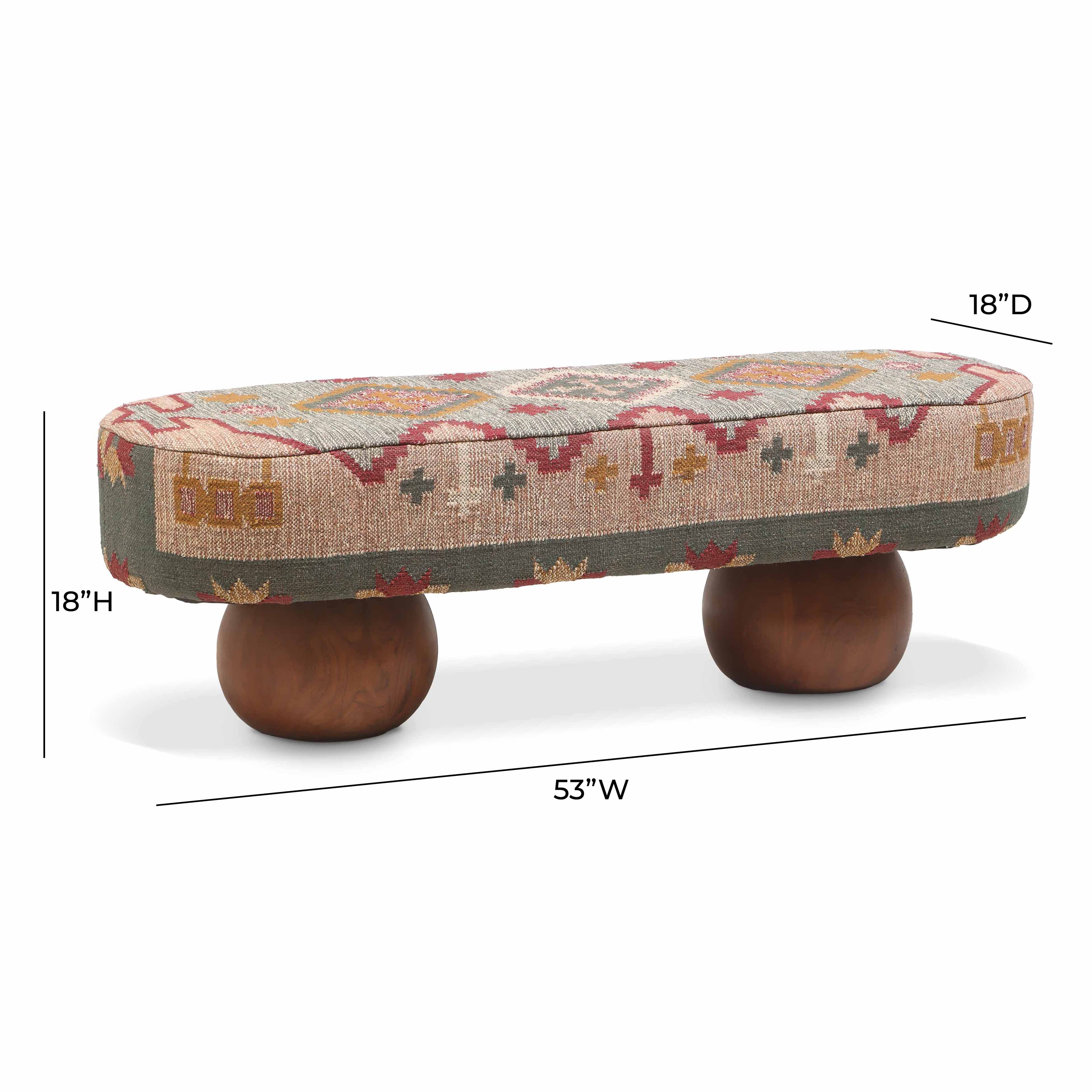 Rizi Textured Wool Upholstered Bench 11 Rizi Textured Wool Upholstered Bench