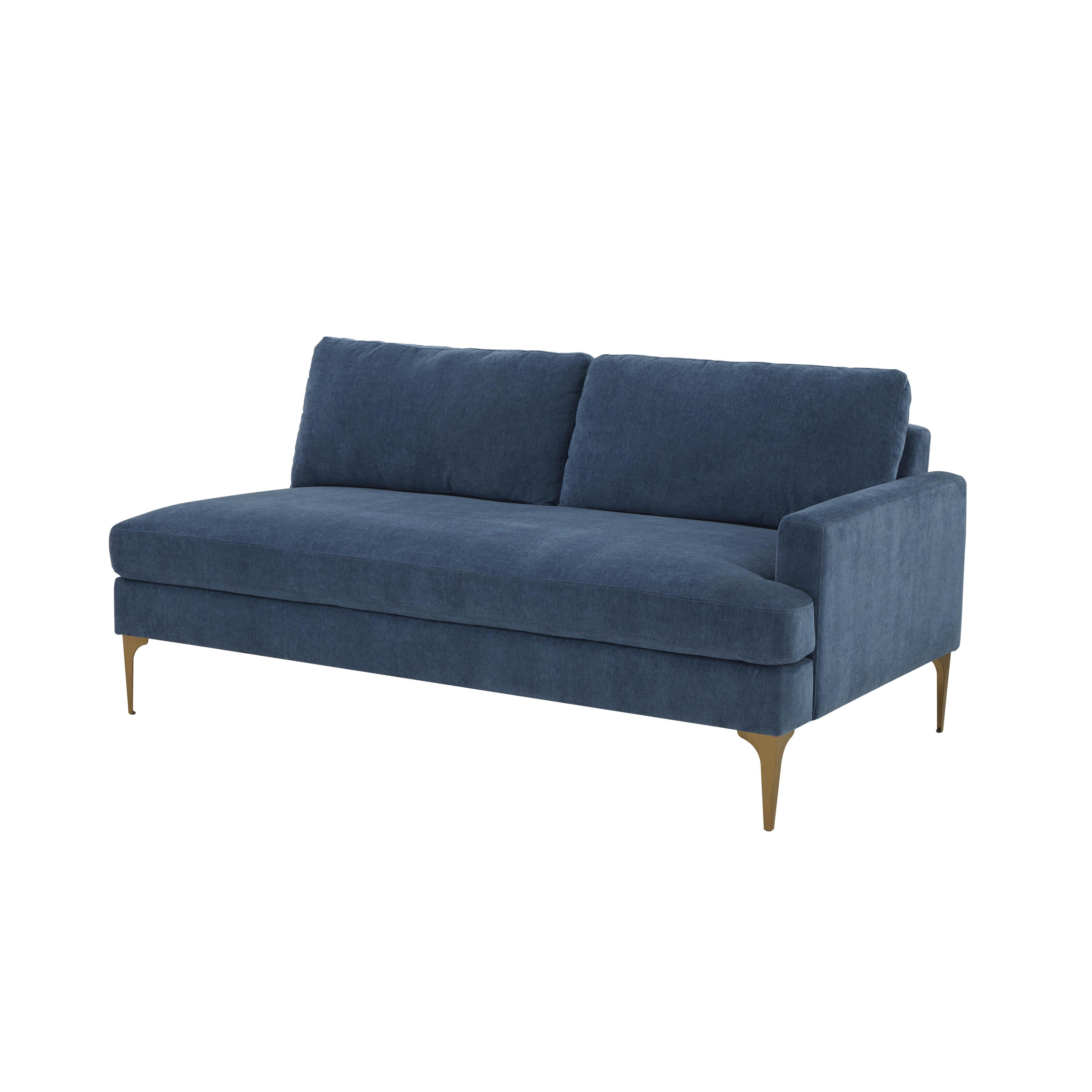 Serena Velvet Modular Loveseat 41 Serena Velvet Modular Loveseat