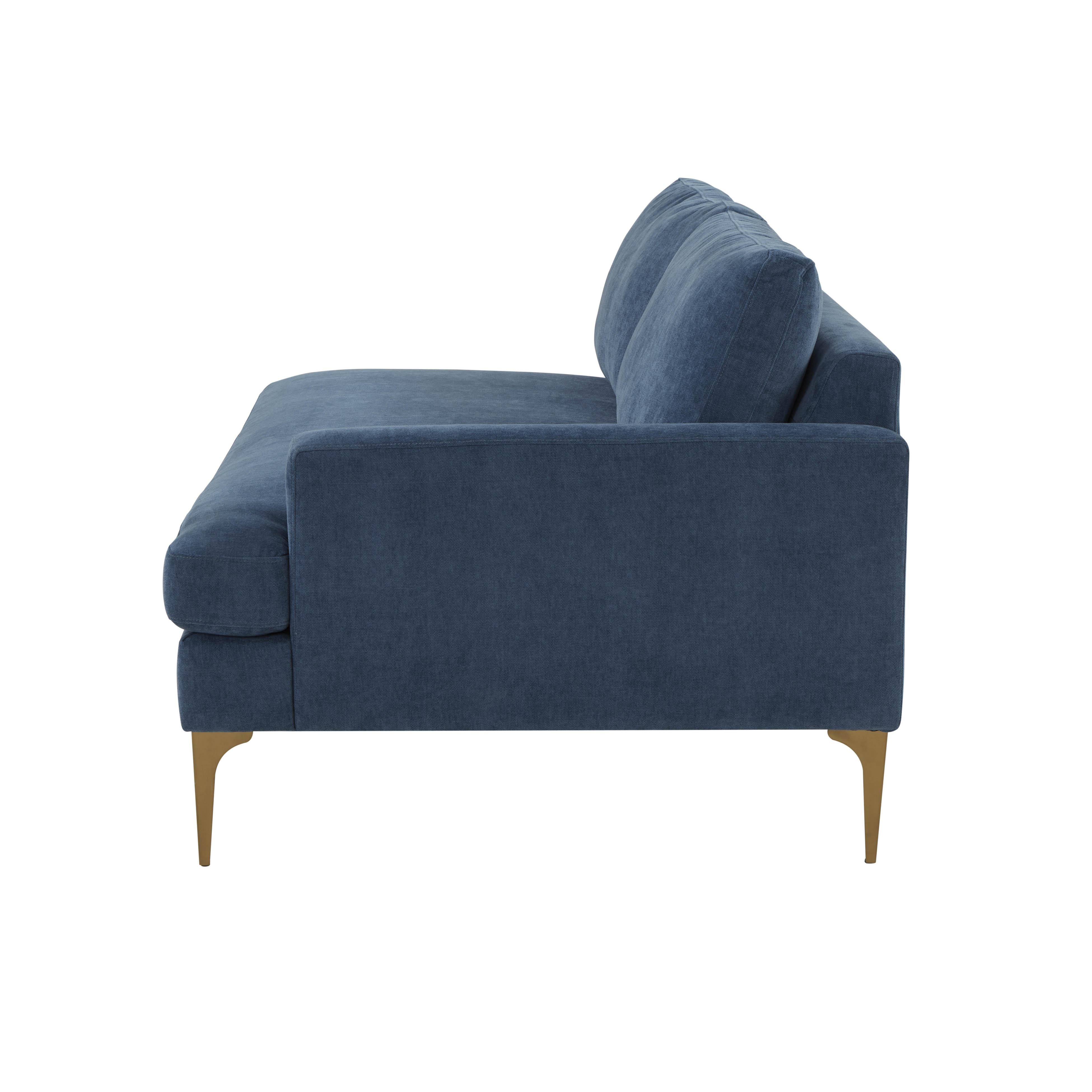 Serena Velvet Modular Loveseat 44 Serena Velvet Modular Loveseat