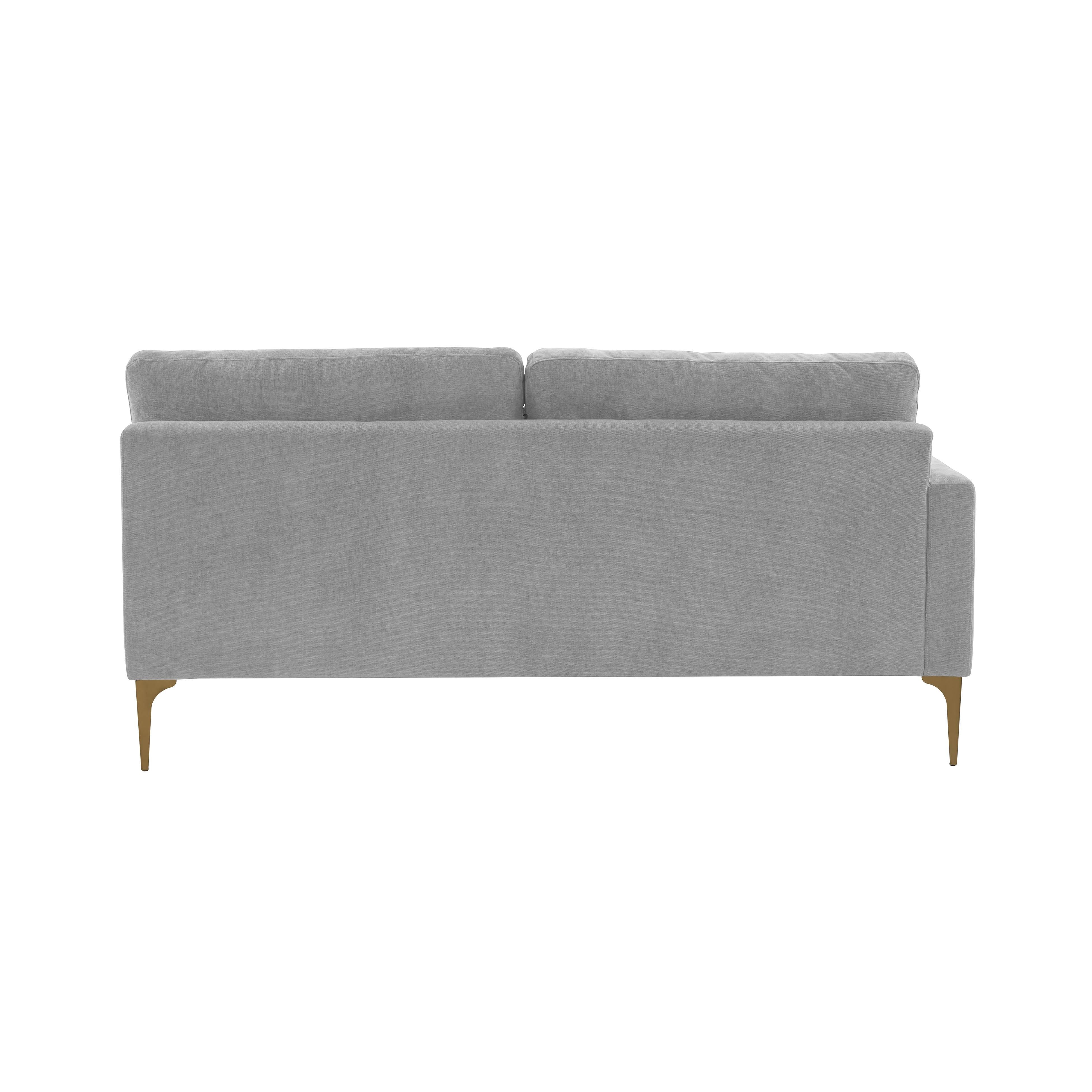 Serena Velvet Modular Loveseat 58 Serena Velvet Modular Loveseat