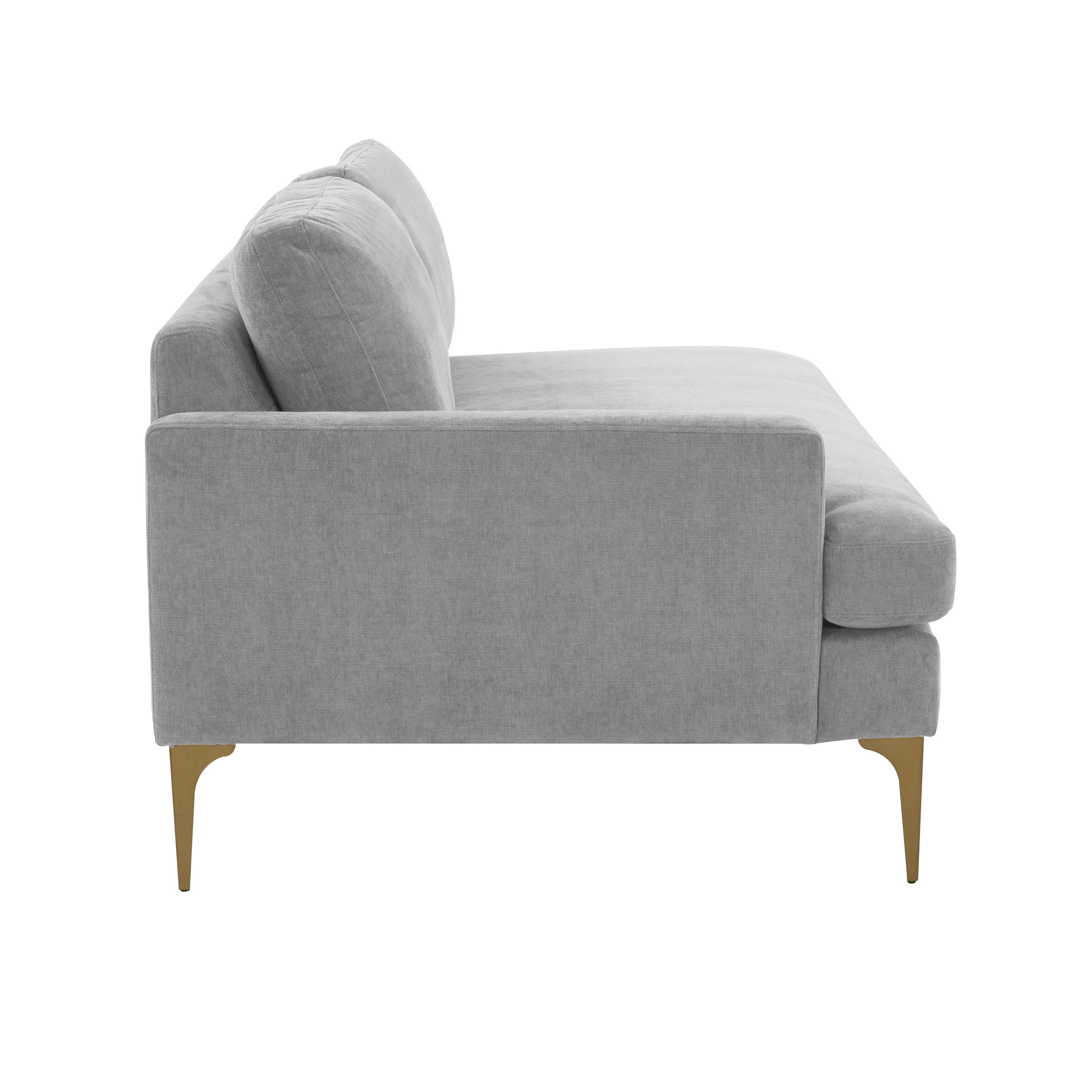 Serena Velvet Modular Loveseat 59 Serena Velvet Modular Loveseat