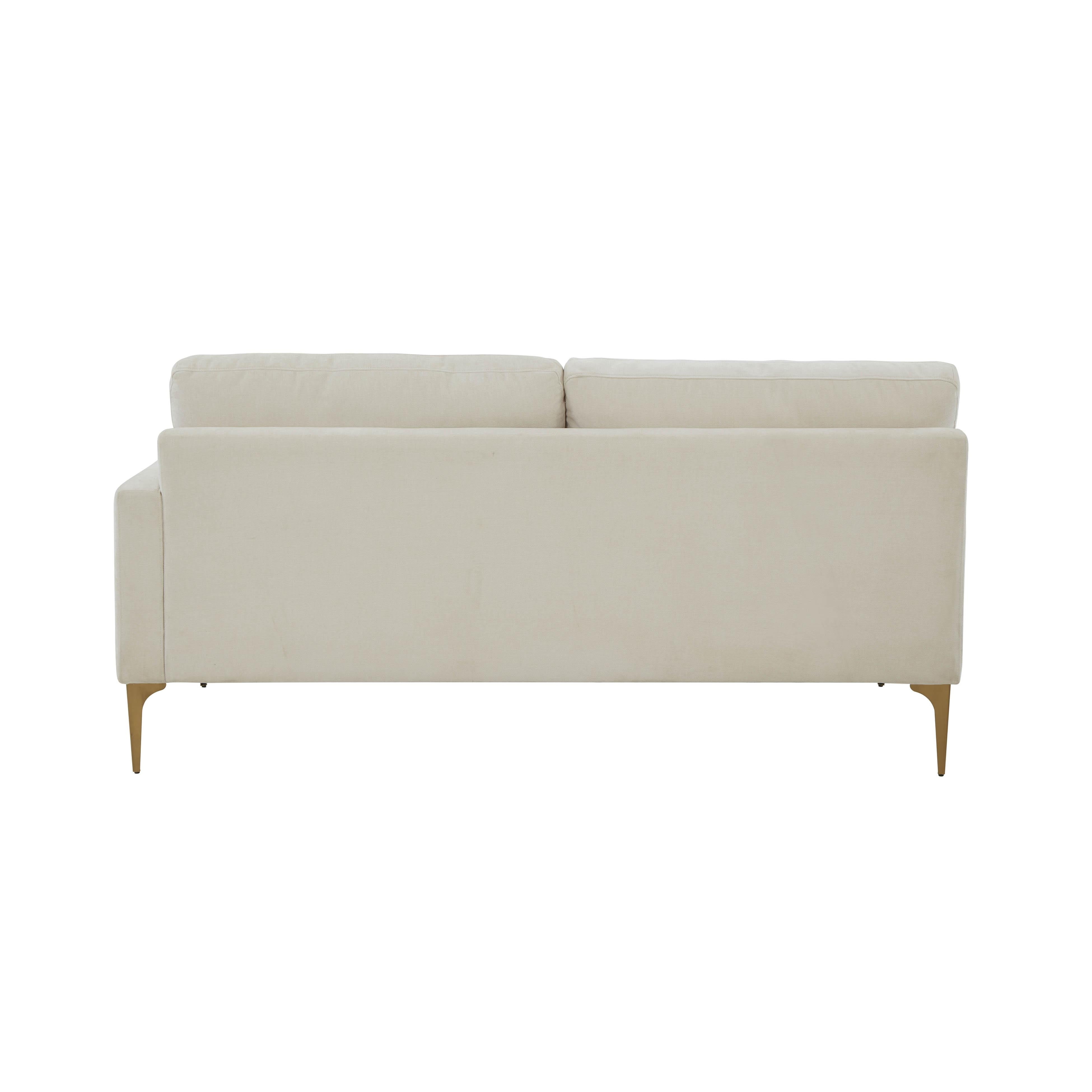 Serena Velvet Modular Loveseat 33 Serena Velvet Modular Loveseat