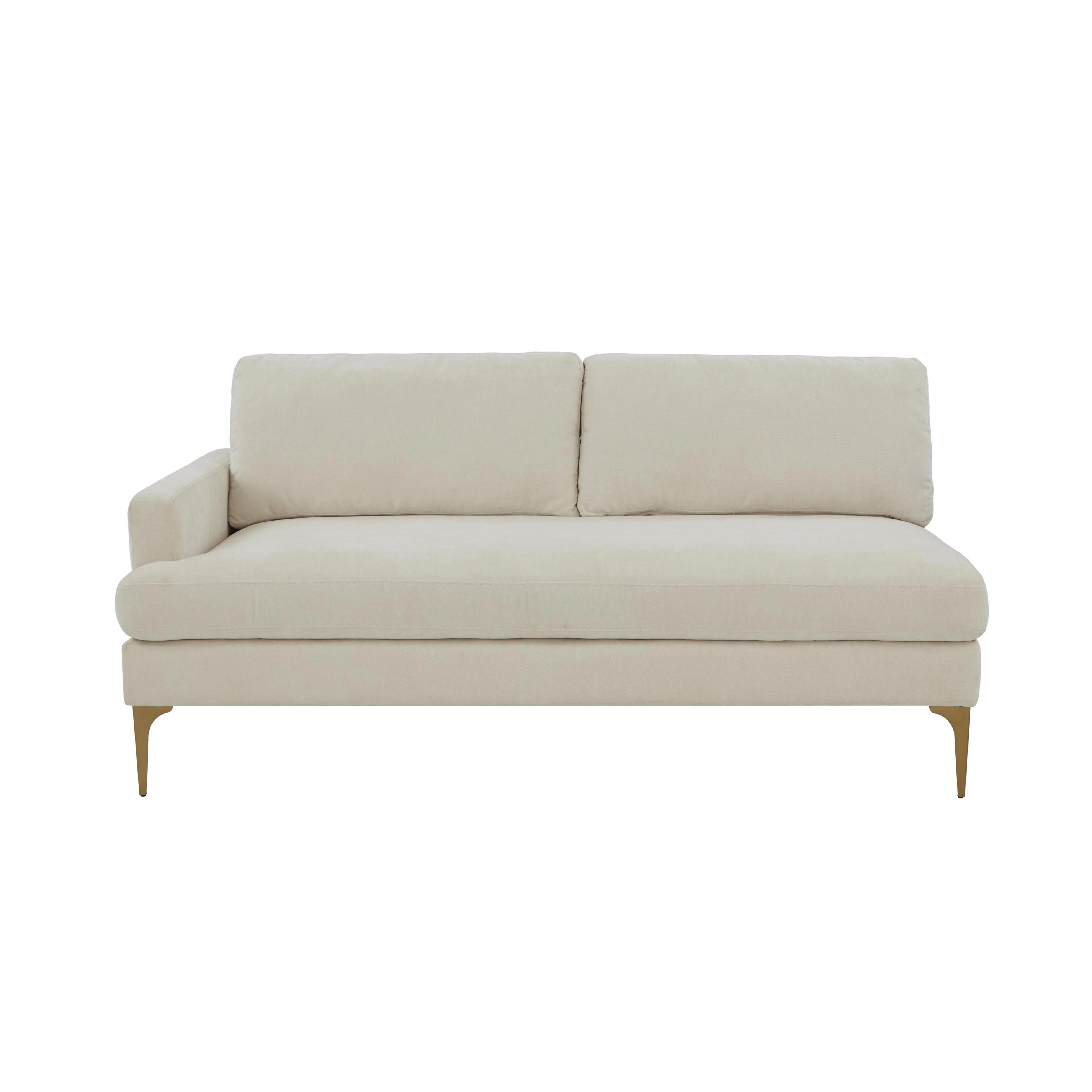 Serena Velvet Modular Loveseat 37 Serena Velvet Modular Loveseat
