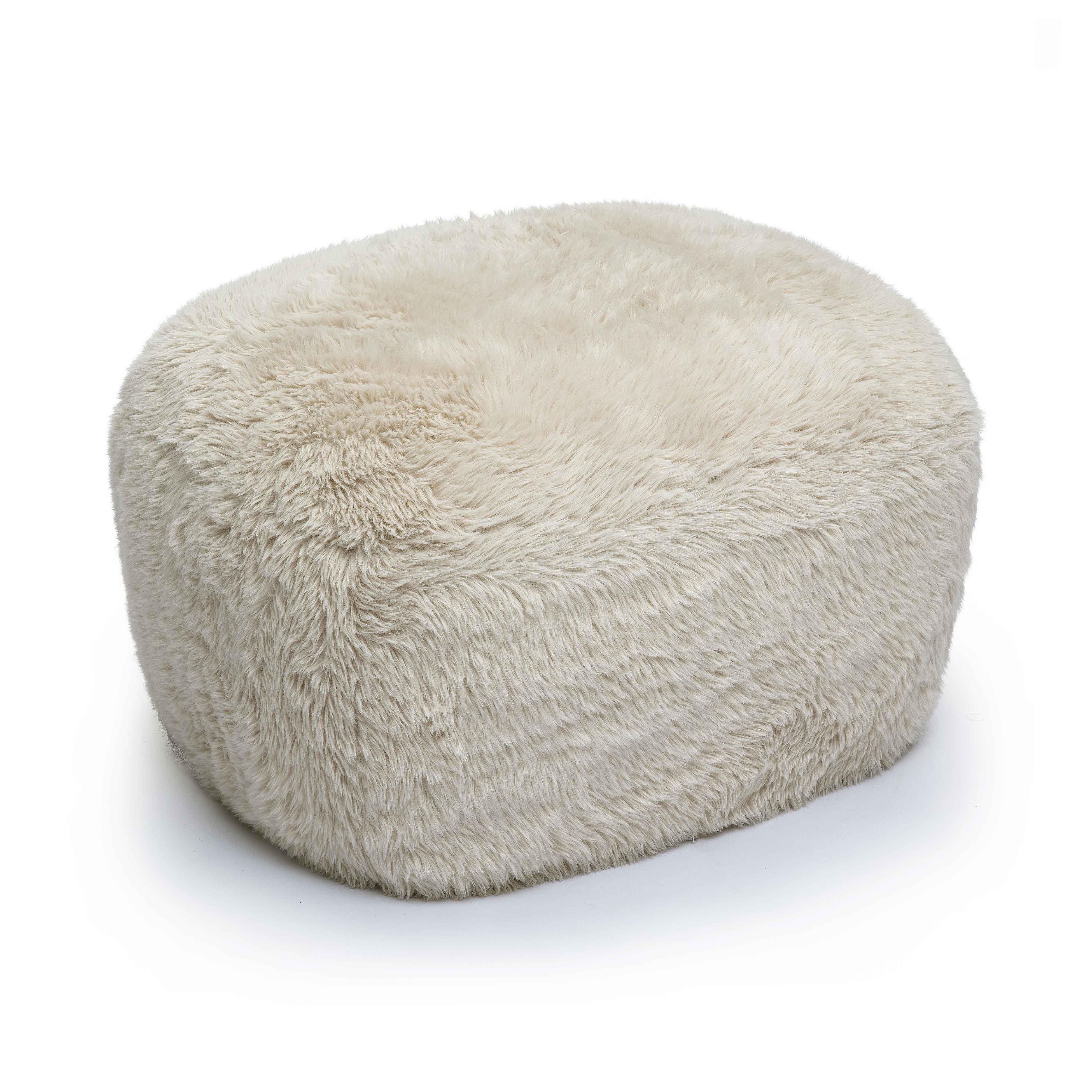 Britt Vegan Shearling Ottoman 1 Britt Vegan Shearling Ottoman