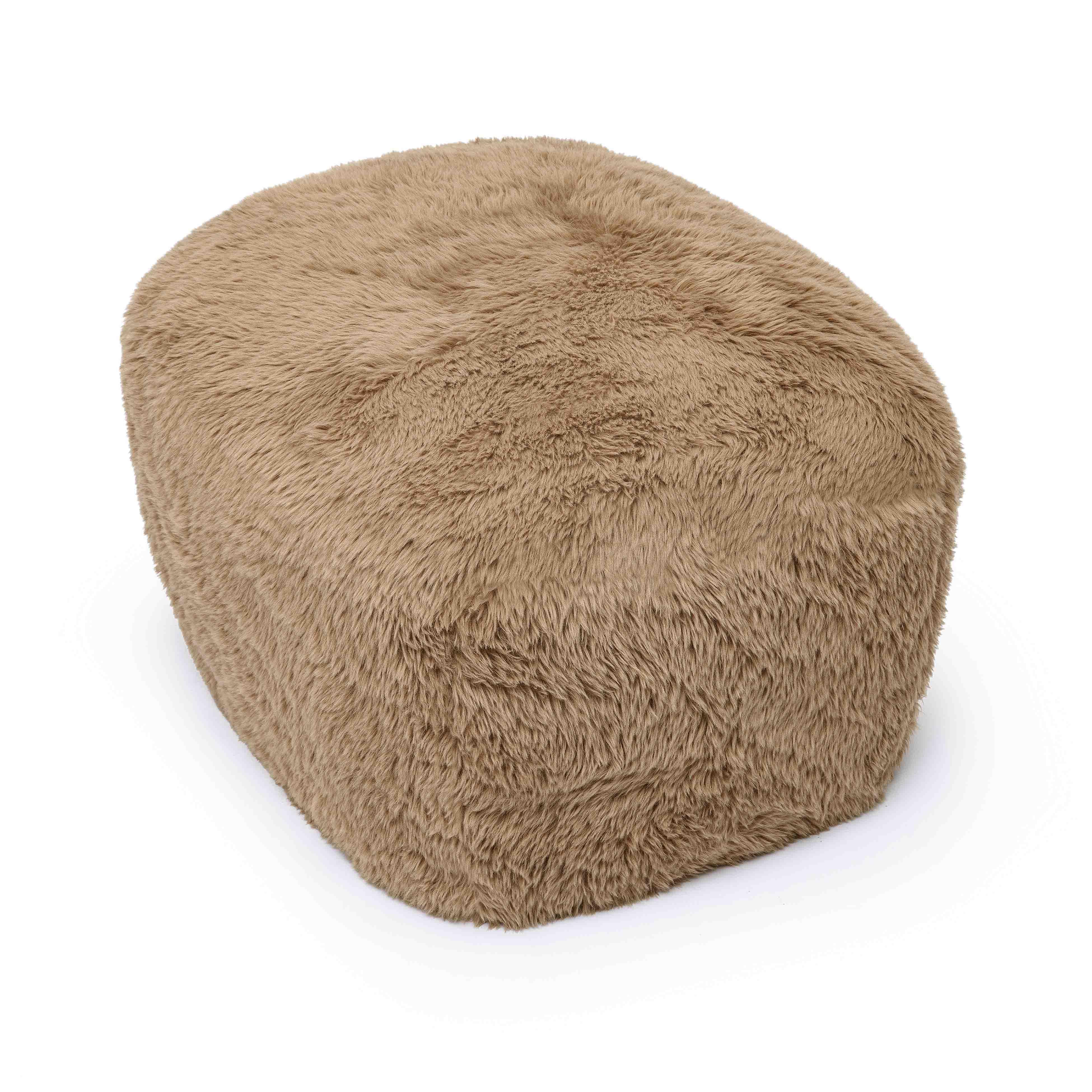 Britt Vegan Shearling Ottoman 22 Britt Vegan Shearling Ottoman