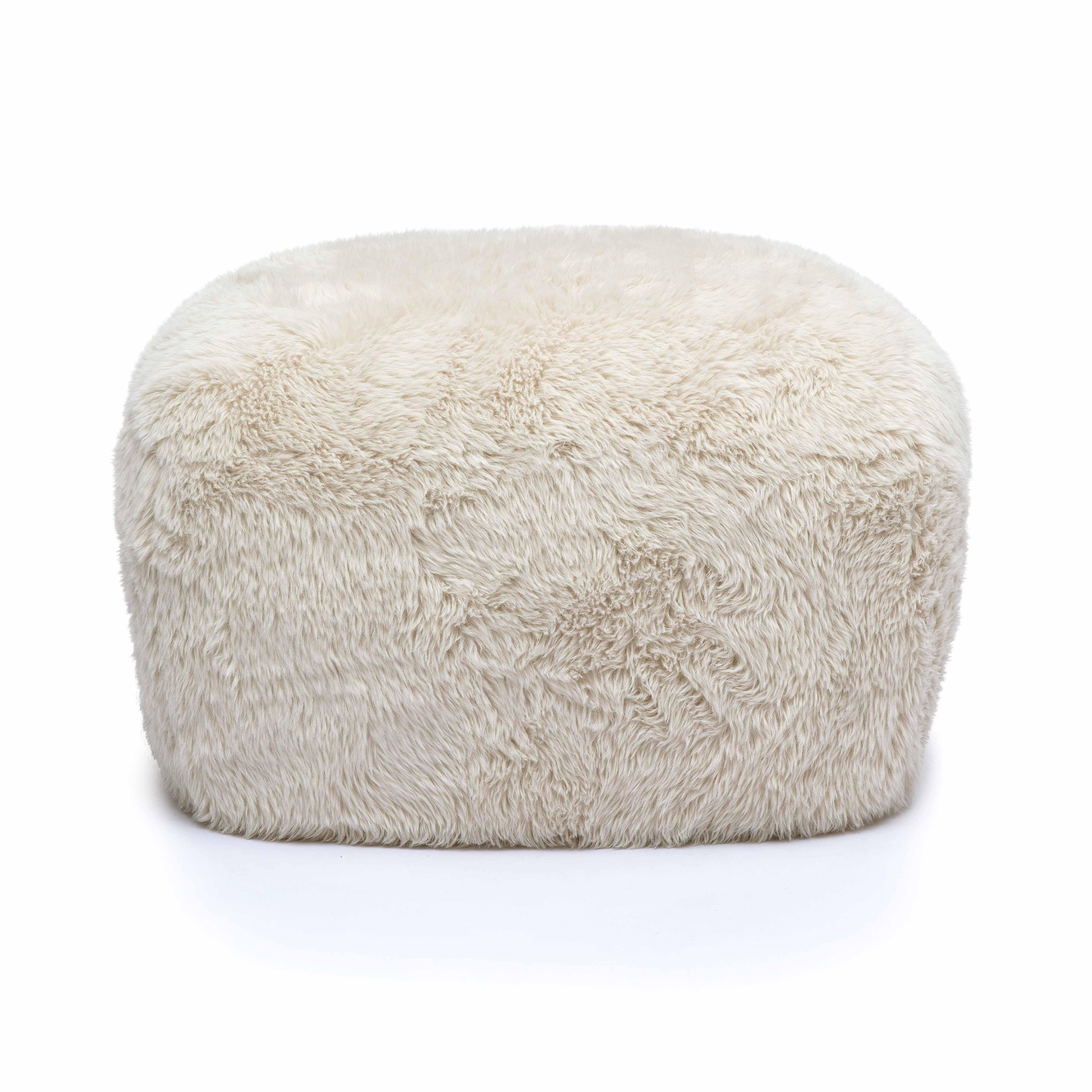 Britt Vegan Shearling Ottoman 15 Britt Vegan Shearling Ottoman