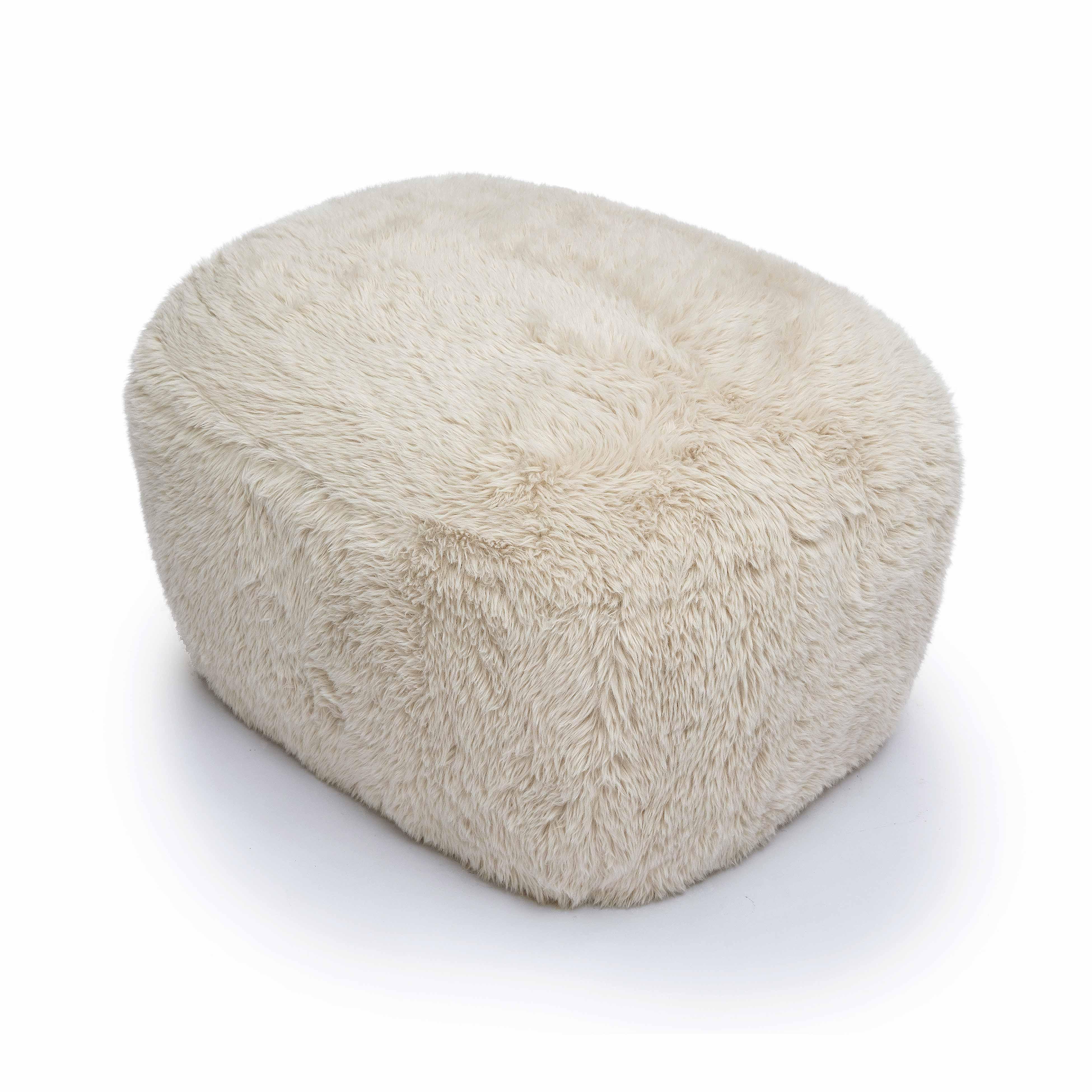 Britt Vegan Shearling Ottoman 16 Britt Vegan Shearling Ottoman