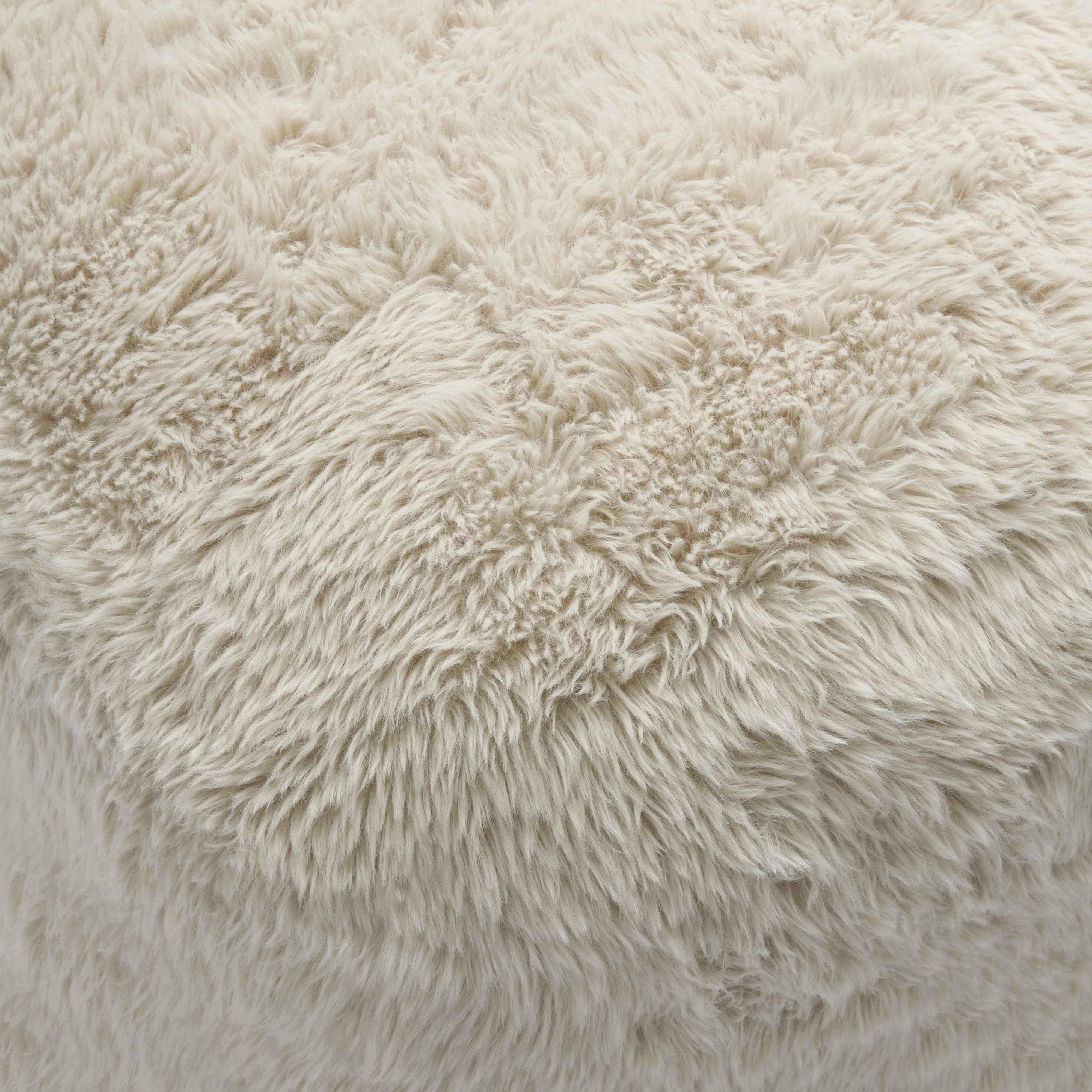 Britt Vegan Shearling Ottoman 18 Britt Vegan Shearling Ottoman
