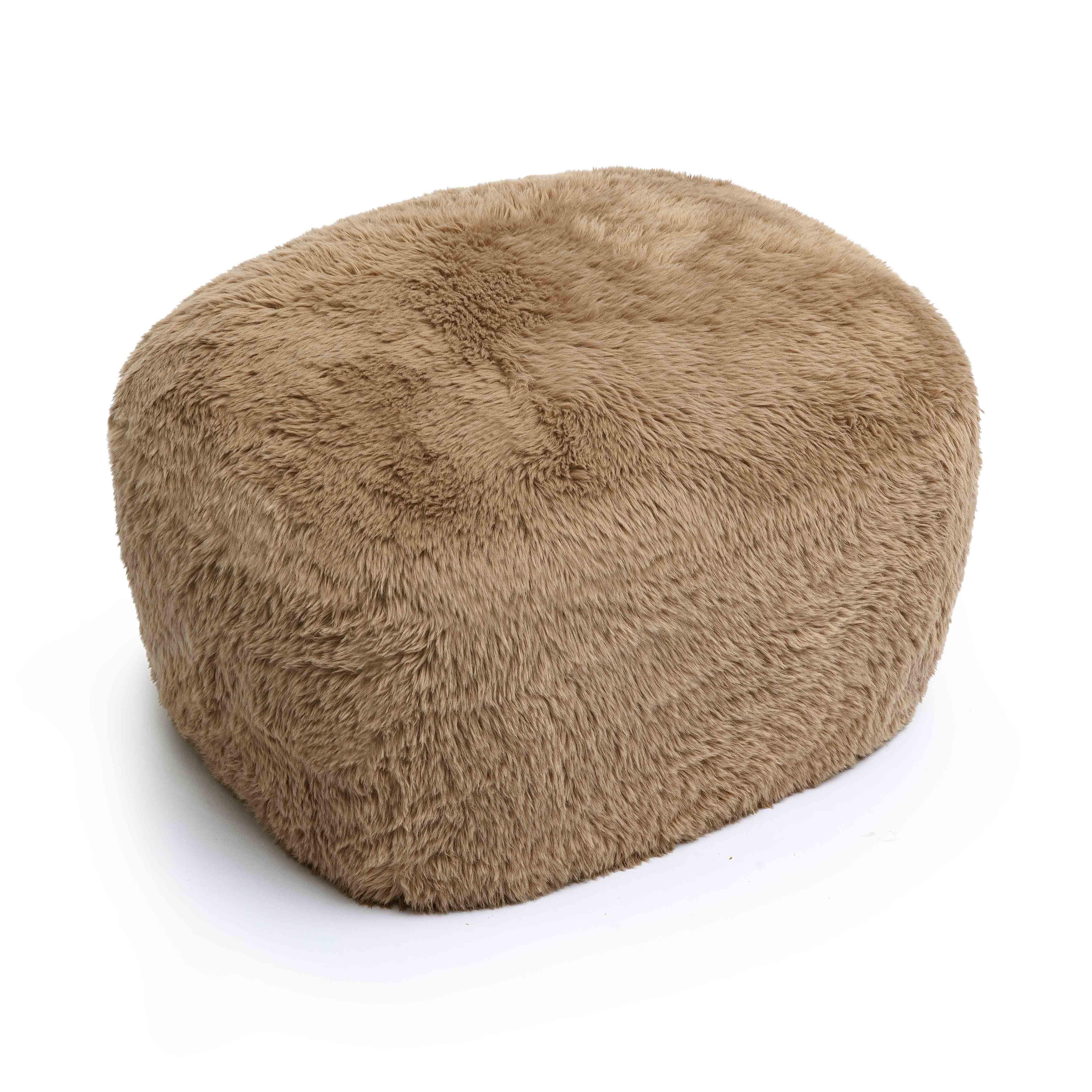 Britt Vegan Shearling Ottoman 19 Britt Vegan Shearling Ottoman