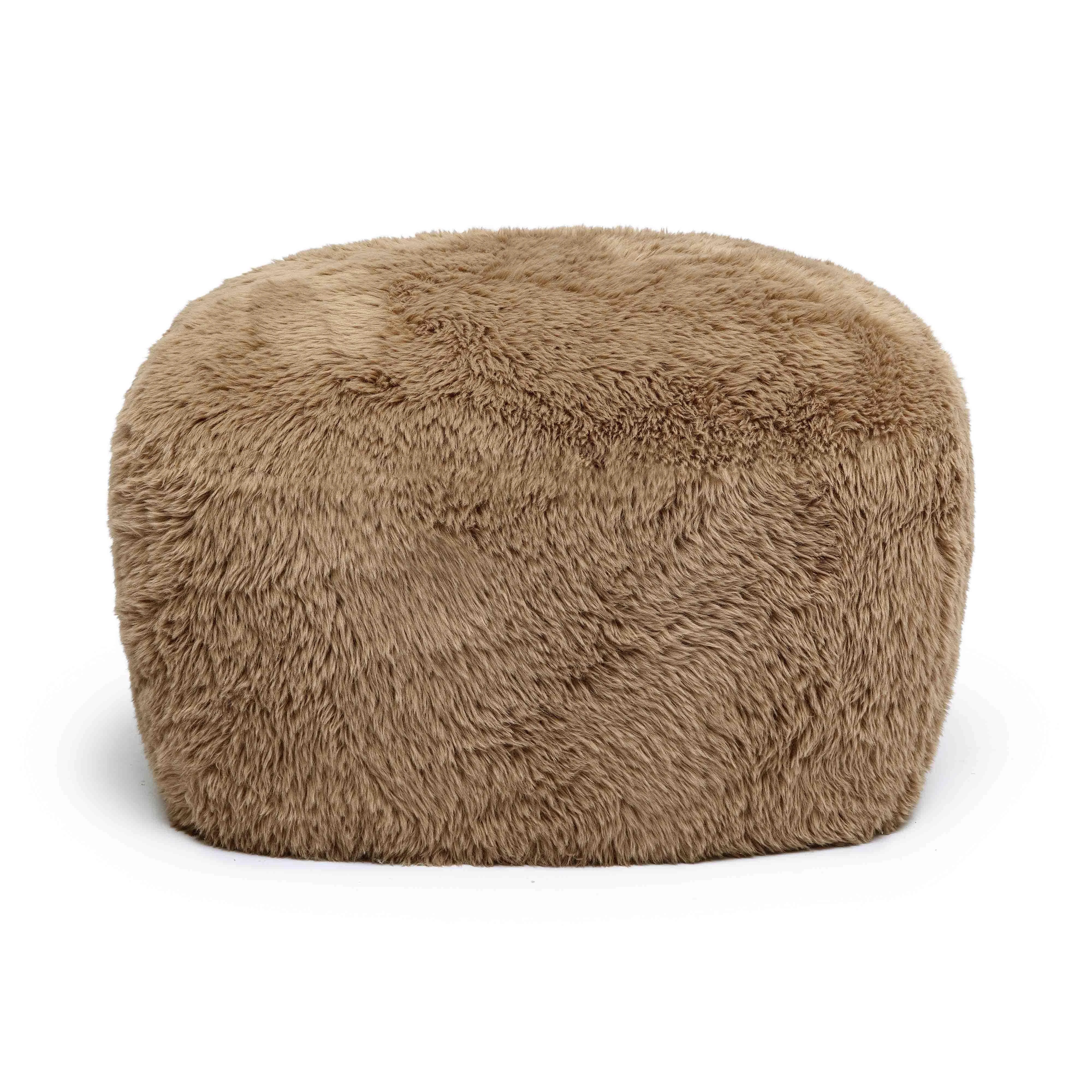 Britt Vegan Shearling Ottoman 21 Britt Vegan Shearling Ottoman