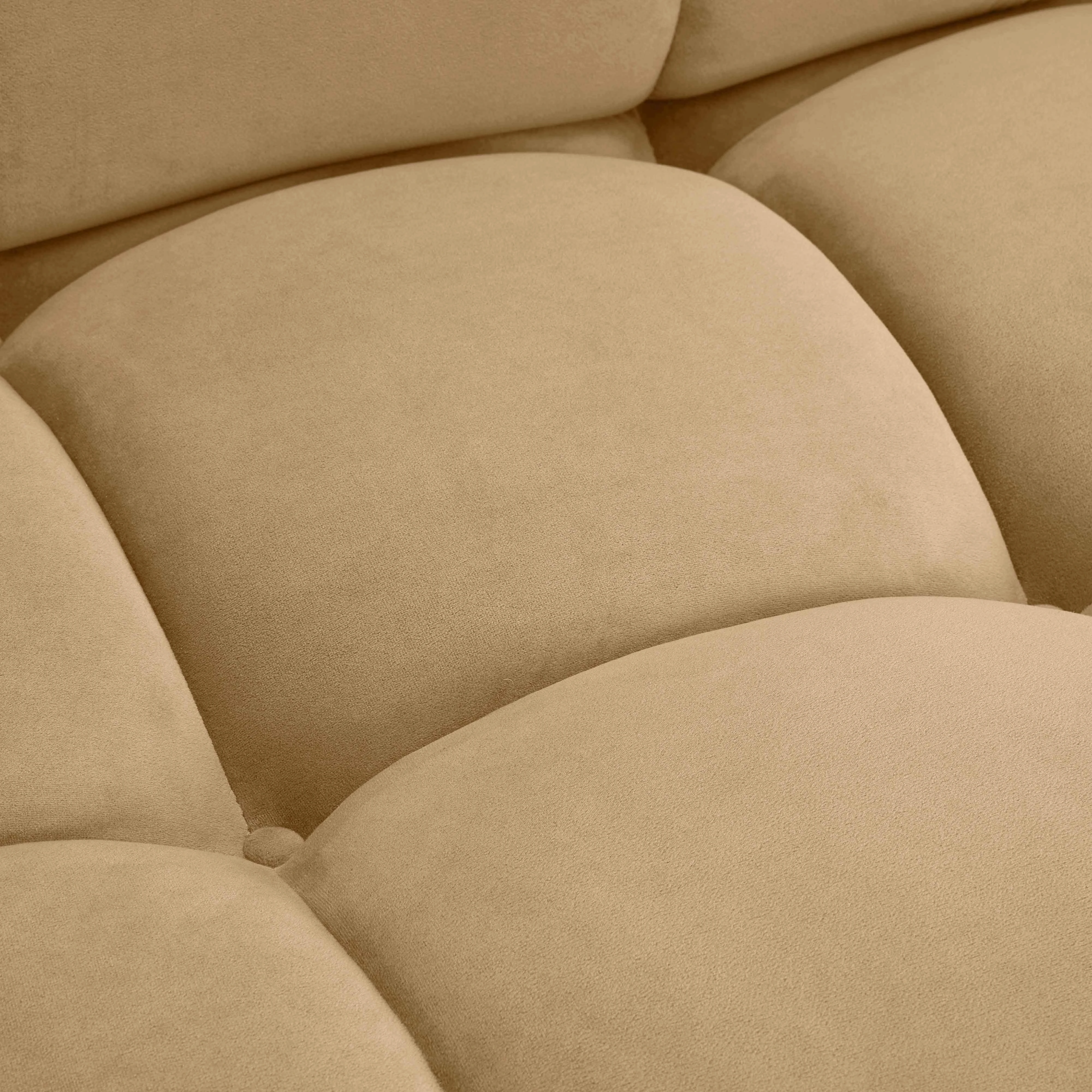 Calliope Cafe Au Lait Performance Velvet Modular Sofa 11 Calliope Cafe Au Lait Performance Velvet Modular Sofa