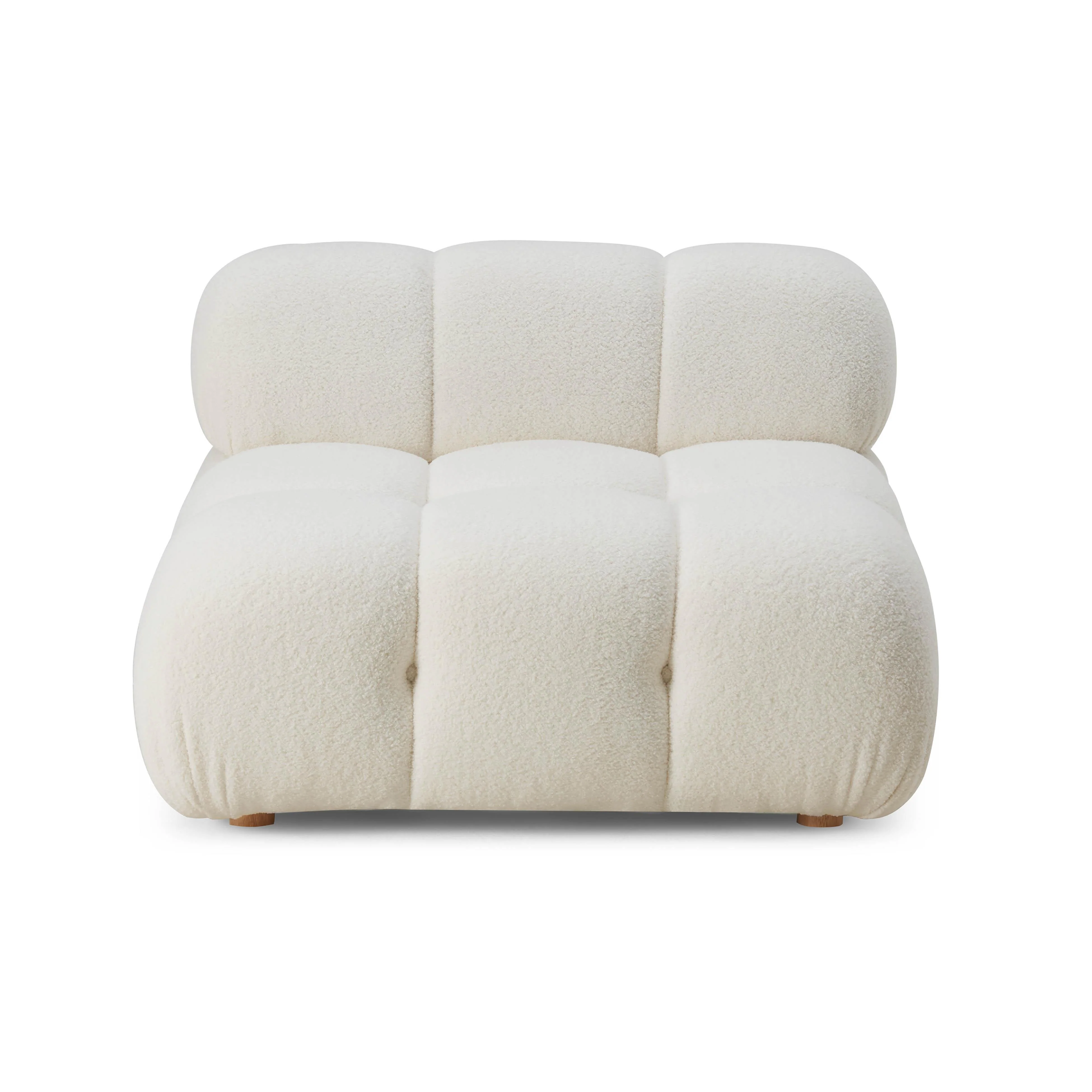 Calliope Vegan Shearling Modular Armless Chair 16 Calliope Vegan Shearling Modular Armless Chair