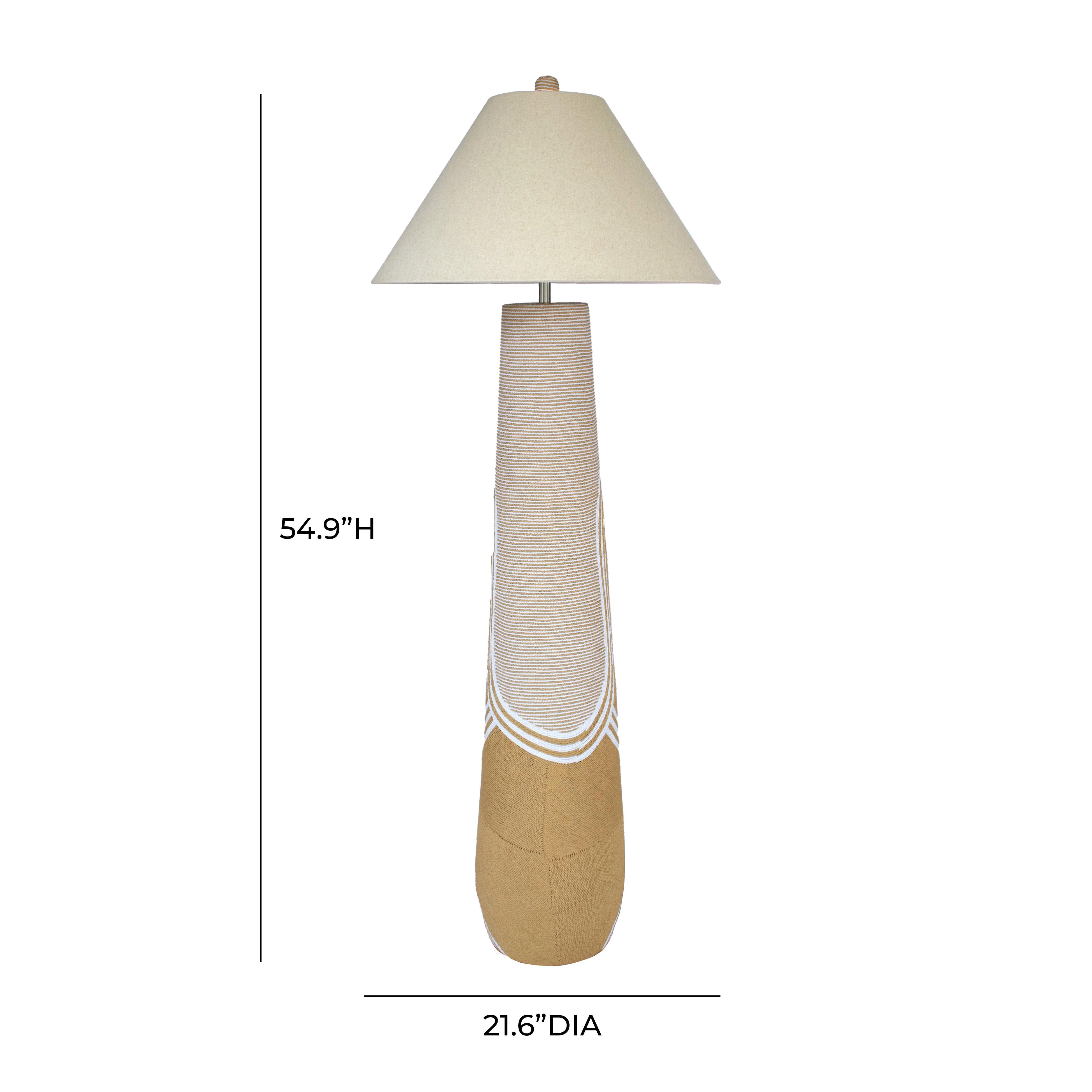 Harlee Natural Woven Floor Lamp 12 Harlee Natural Woven Floor Lamp