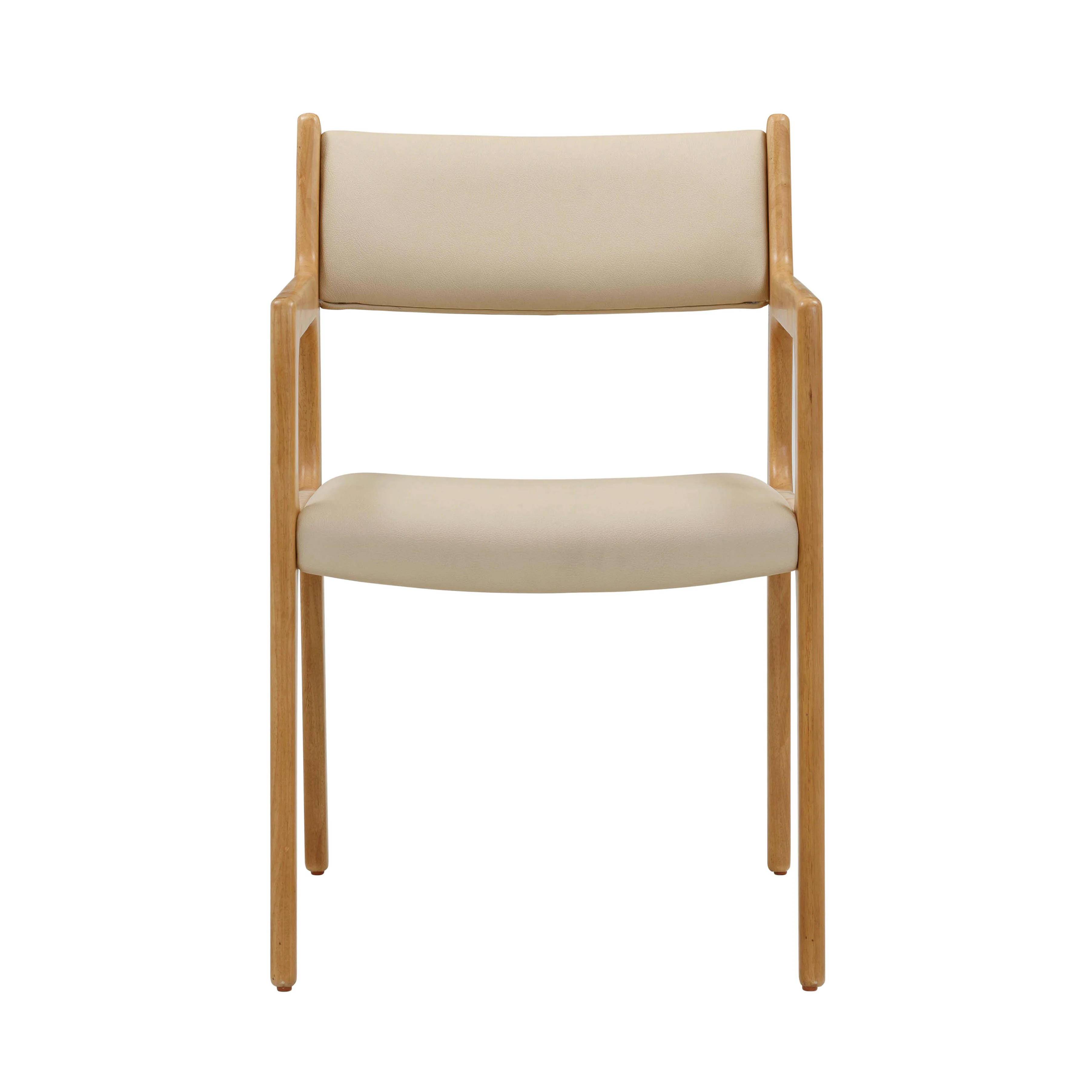 Ari Cream Performance Vegan Leather Dining Chair - Set of 2 12 Ari Cream Performance Vegan Leather Dining Chair - Set of 2