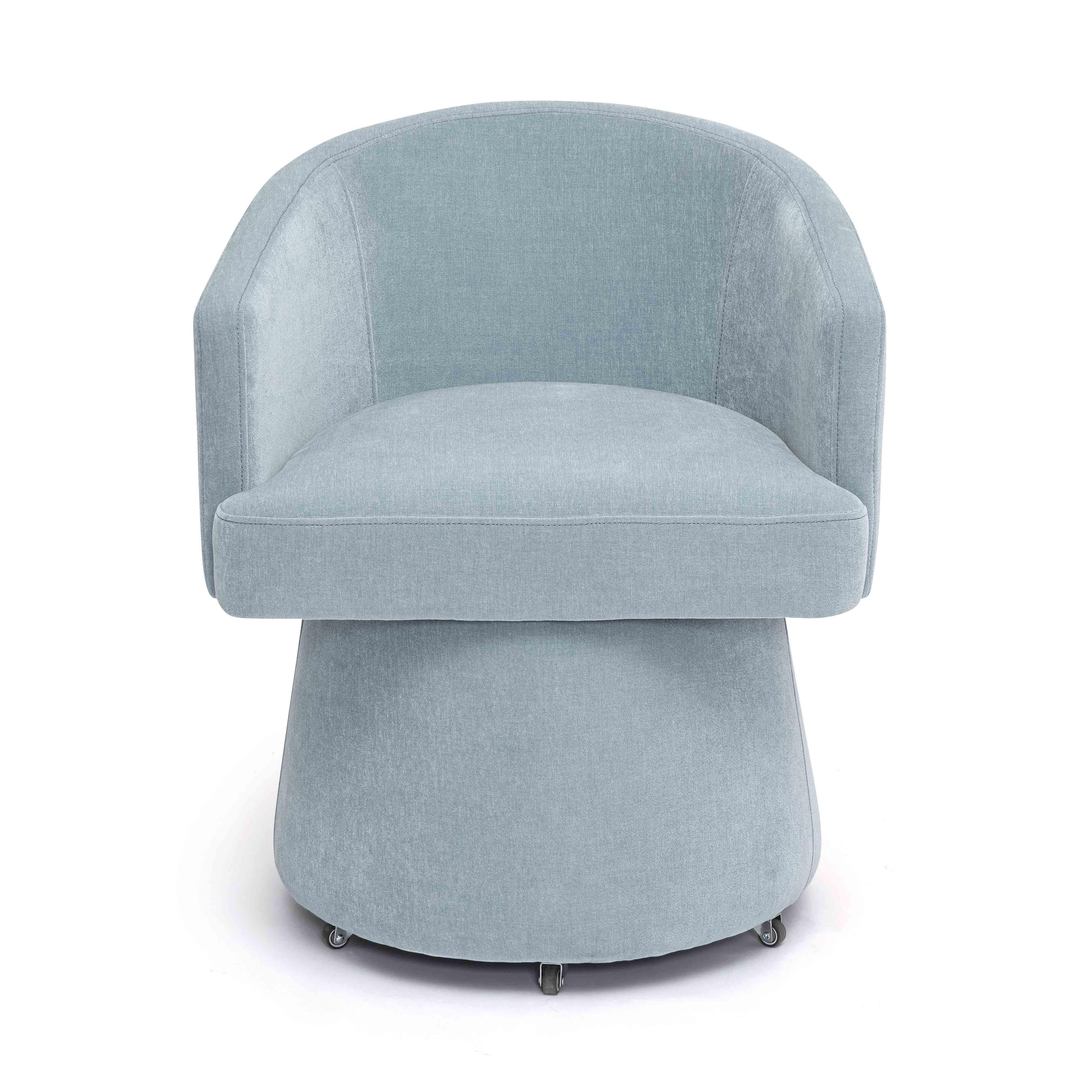 Kristen Upcycled Chenille Rolling Desk Chair 9 Kristen Upcycled Chenille Rolling Desk Chair