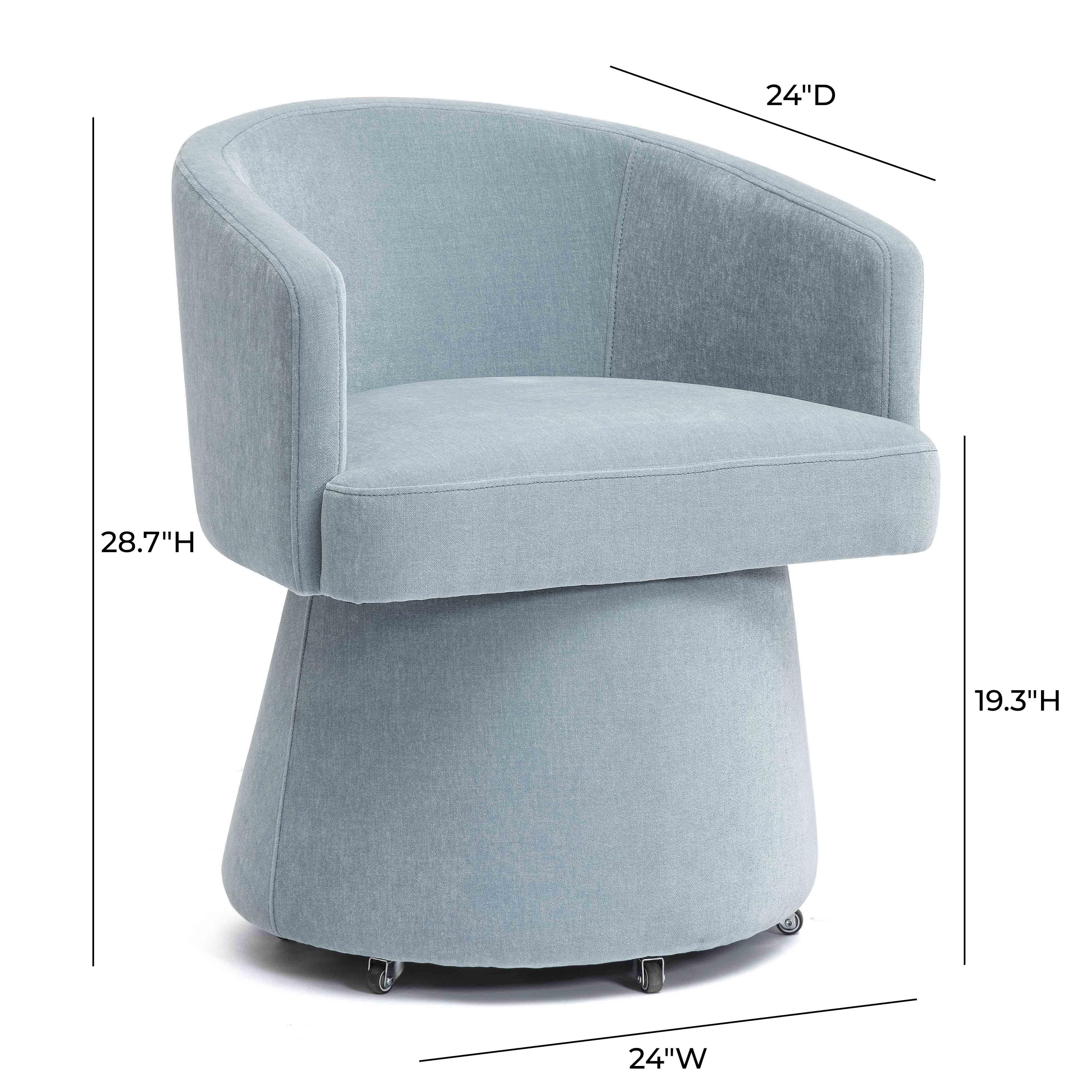 Kristen Upcycled Chenille Rolling Desk Chair 11 Kristen Upcycled Chenille Rolling Desk Chair
