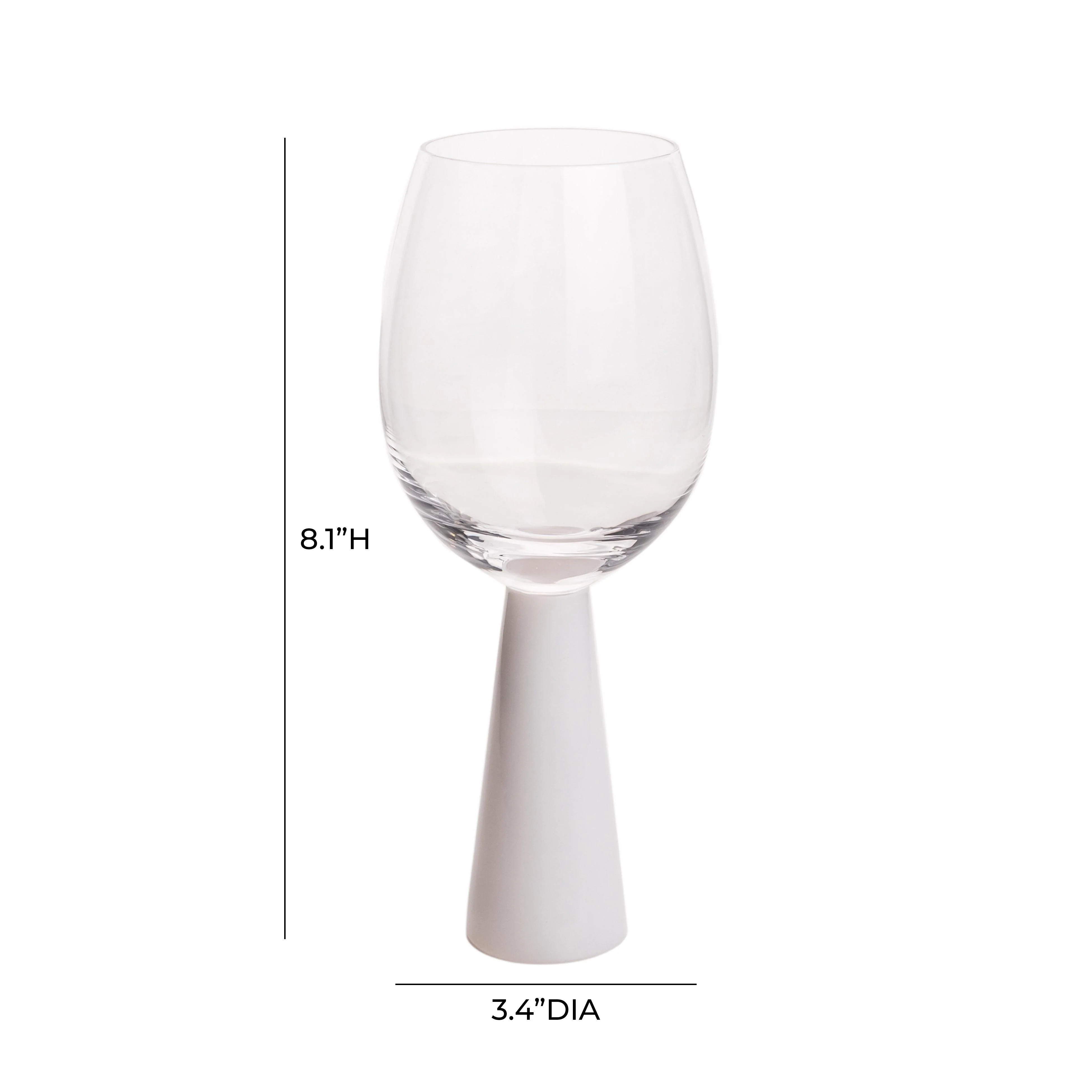 Rose Wine Glasses - Set of 4 42 Rose Wine Glasses - Set of 4