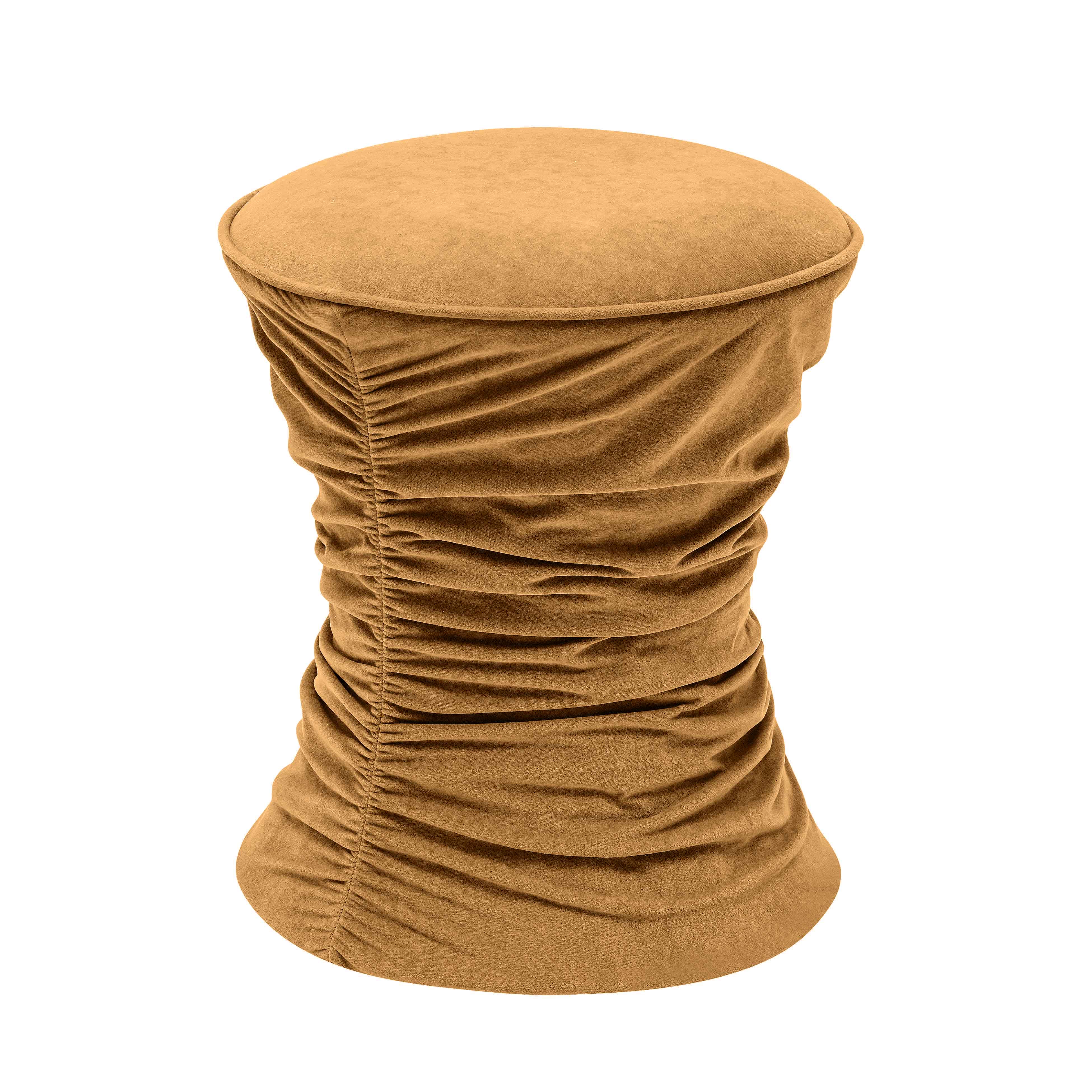 Bounce Ruched Velvet Adjustable Ottoman 1 Bounce Ruched Velvet Adjustable Ottoman