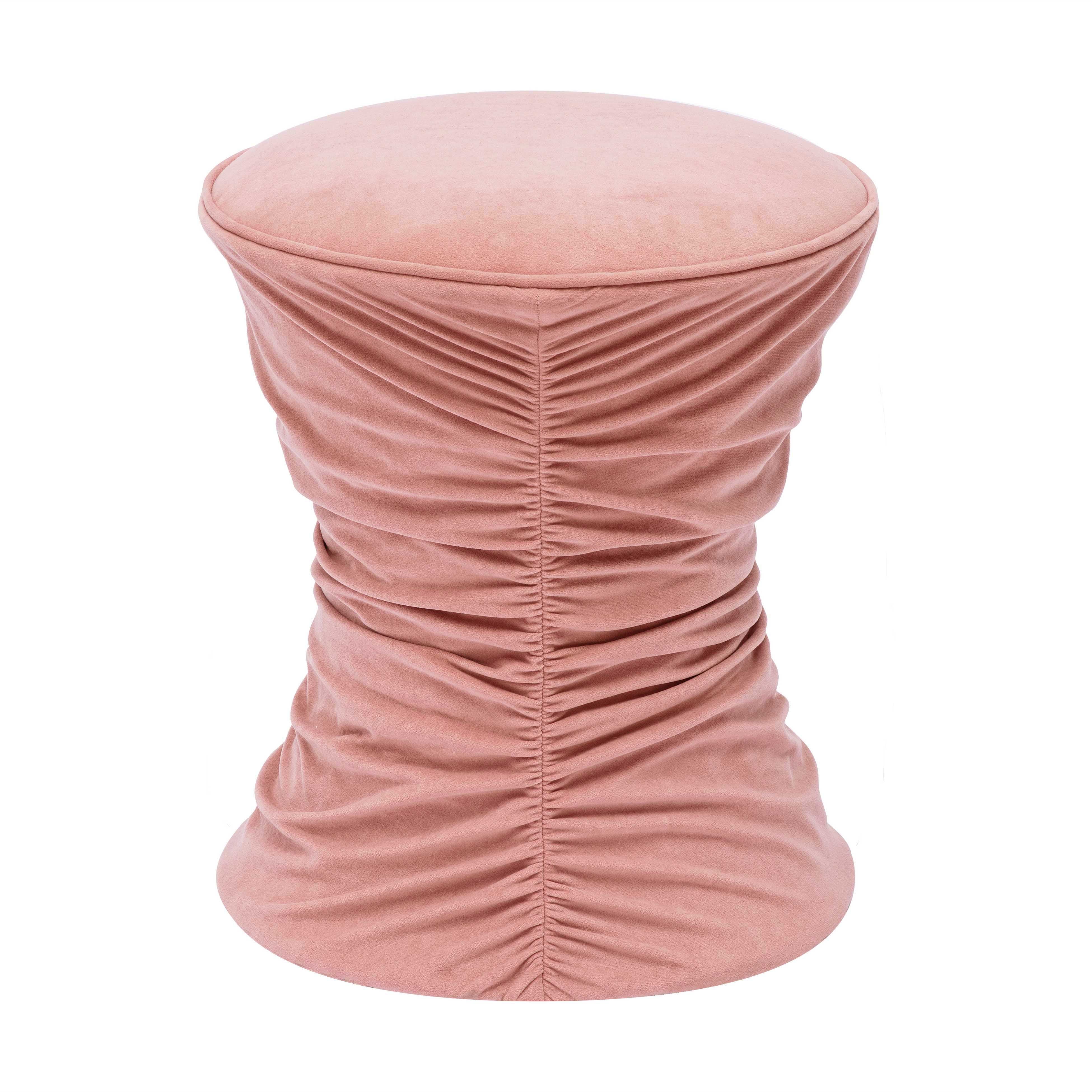 Bounce Ruched Velvet Adjustable Ottoman 30 Bounce Ruched Velvet Adjustable Ottoman