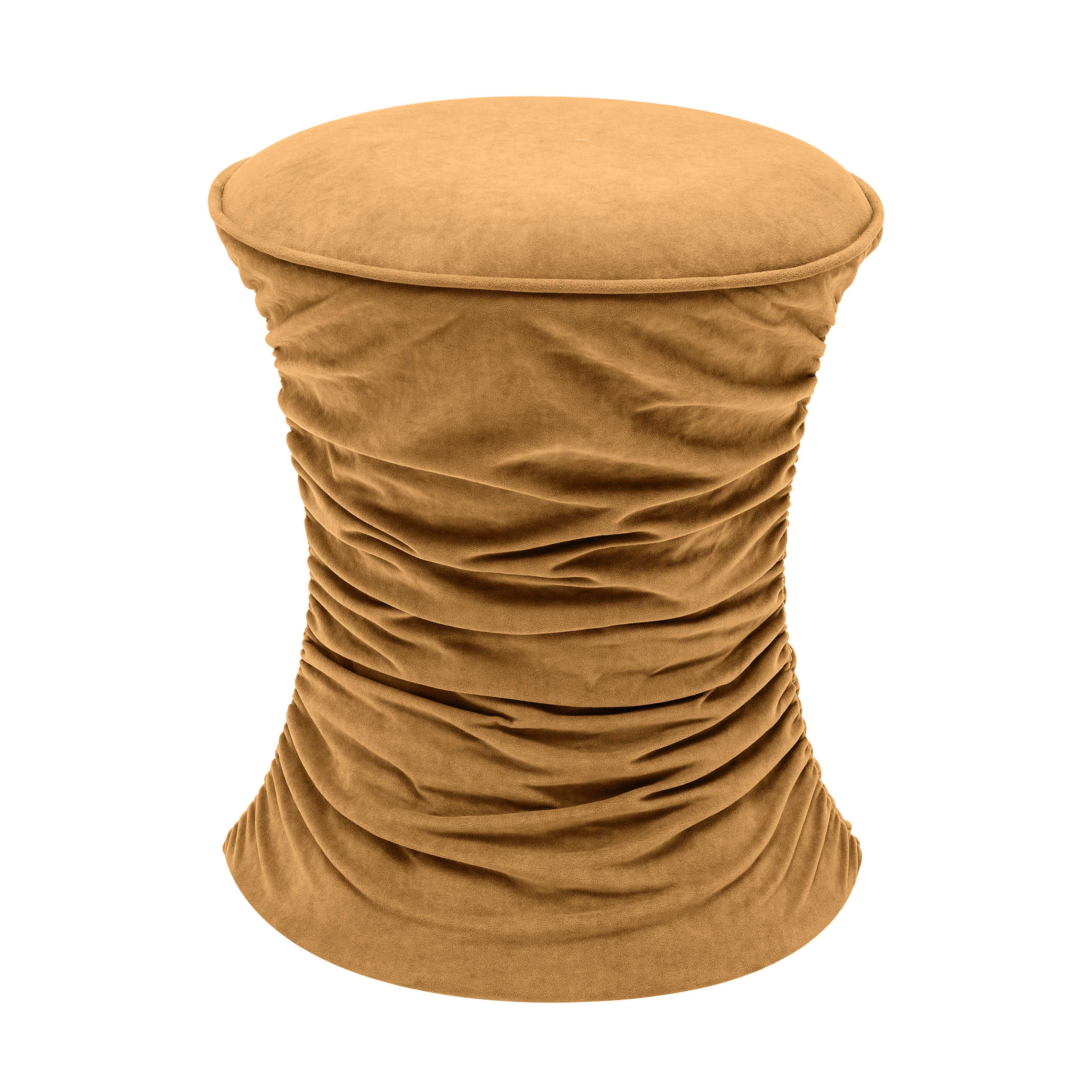 Bounce Ruched Velvet Adjustable Ottoman 20 Bounce Ruched Velvet Adjustable Ottoman