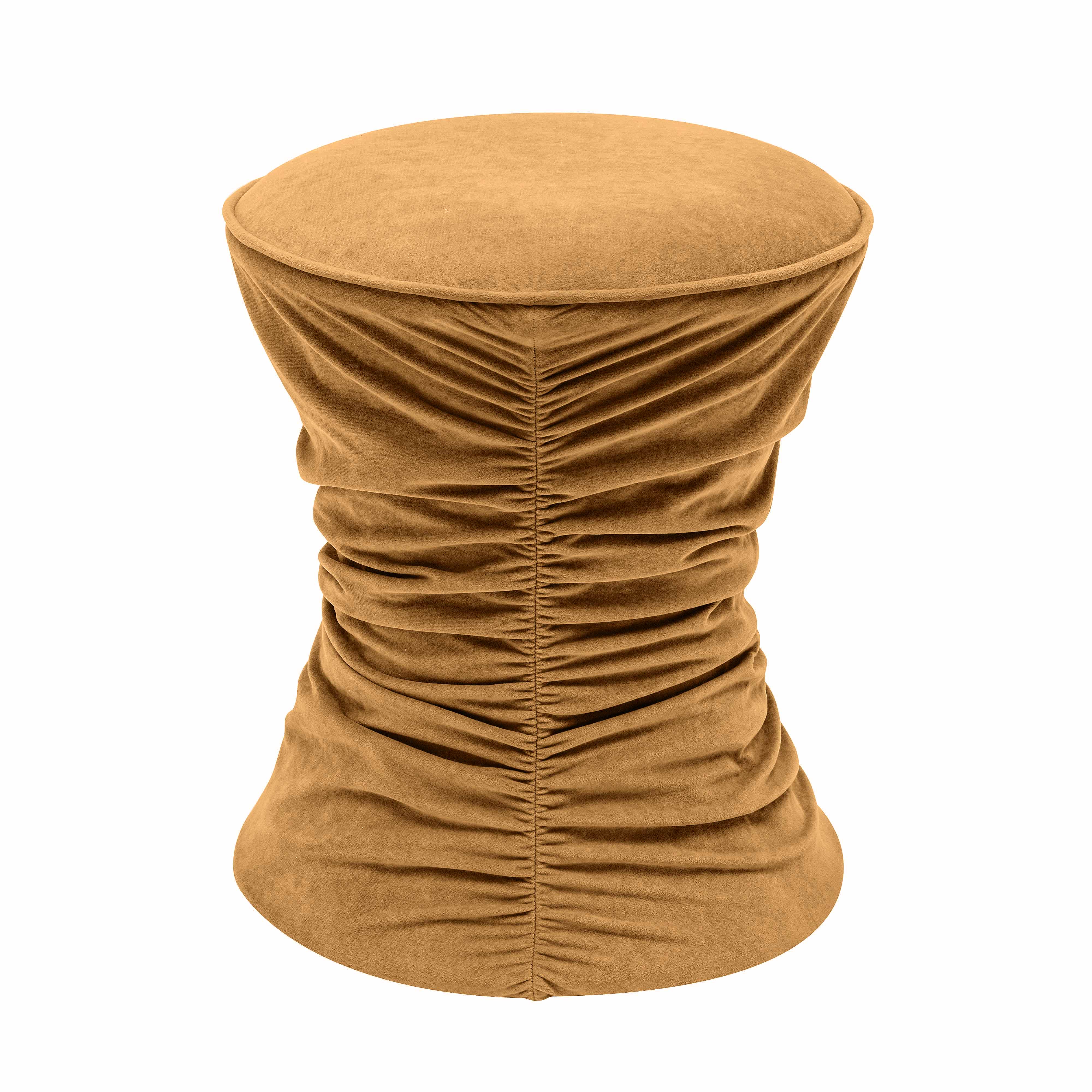 Bounce Ruched Velvet Adjustable Ottoman 22 Bounce Ruched Velvet Adjustable Ottoman