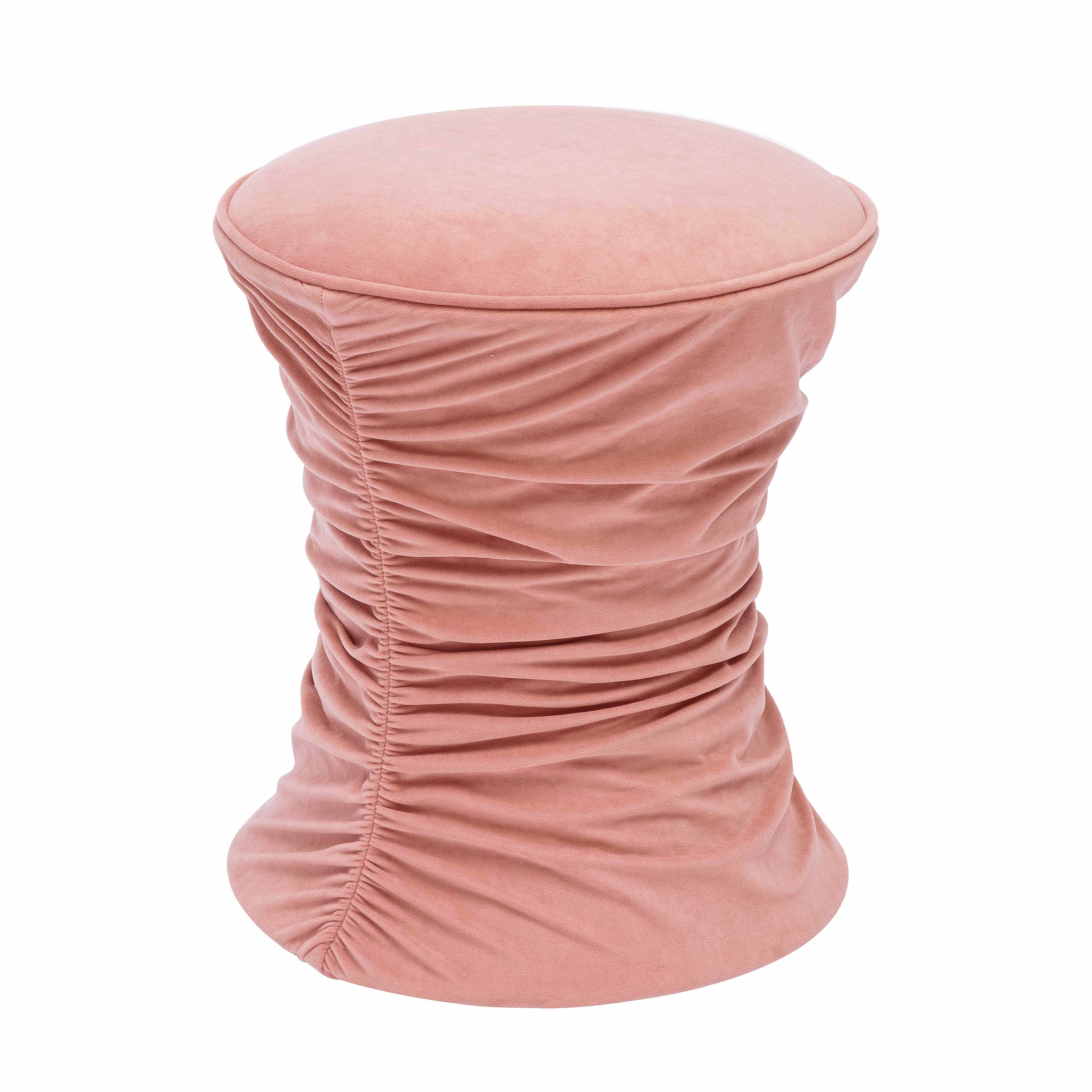 Bounce Ruched Velvet Adjustable Ottoman 25 Bounce Ruched Velvet Adjustable Ottoman