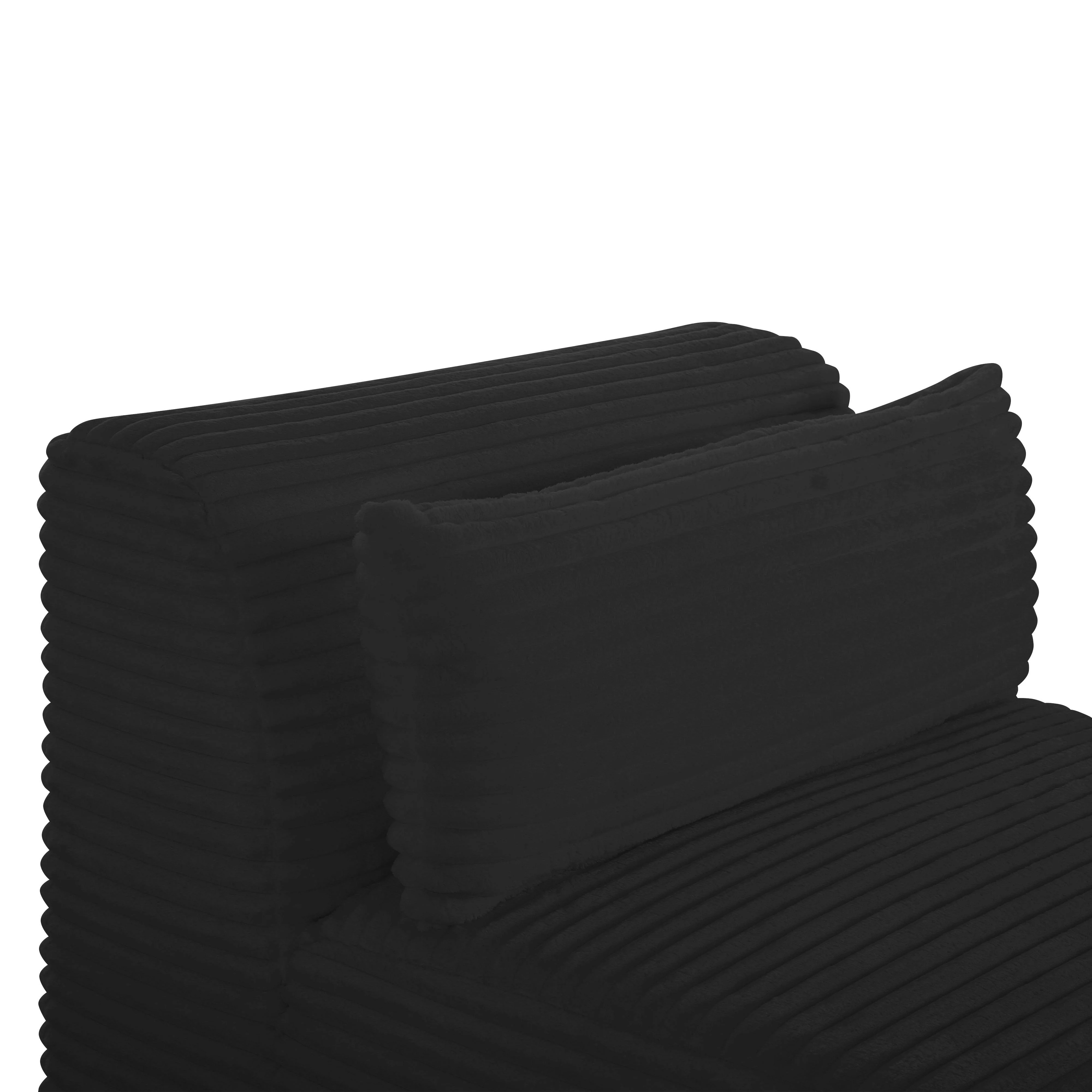 Tarra Fluffy Oversized Corduroy Modular Armless Chair 23 Tarra Fluffy Oversized Corduroy Modular Armless Chair