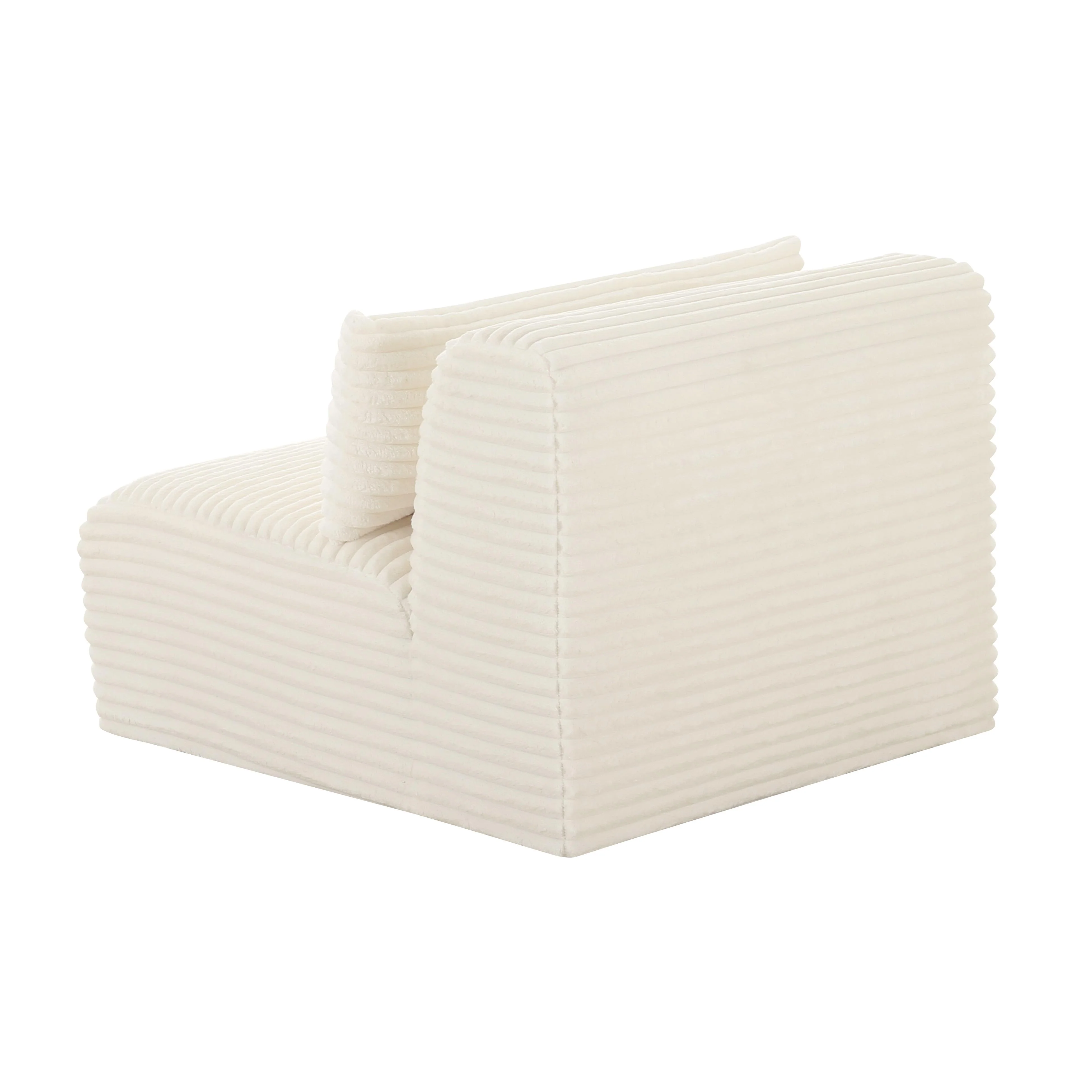 Tarra Fluffy Oversized Corduroy Modular Armless Chair 16 Tarra Fluffy Oversized Corduroy Modular Armless Chair