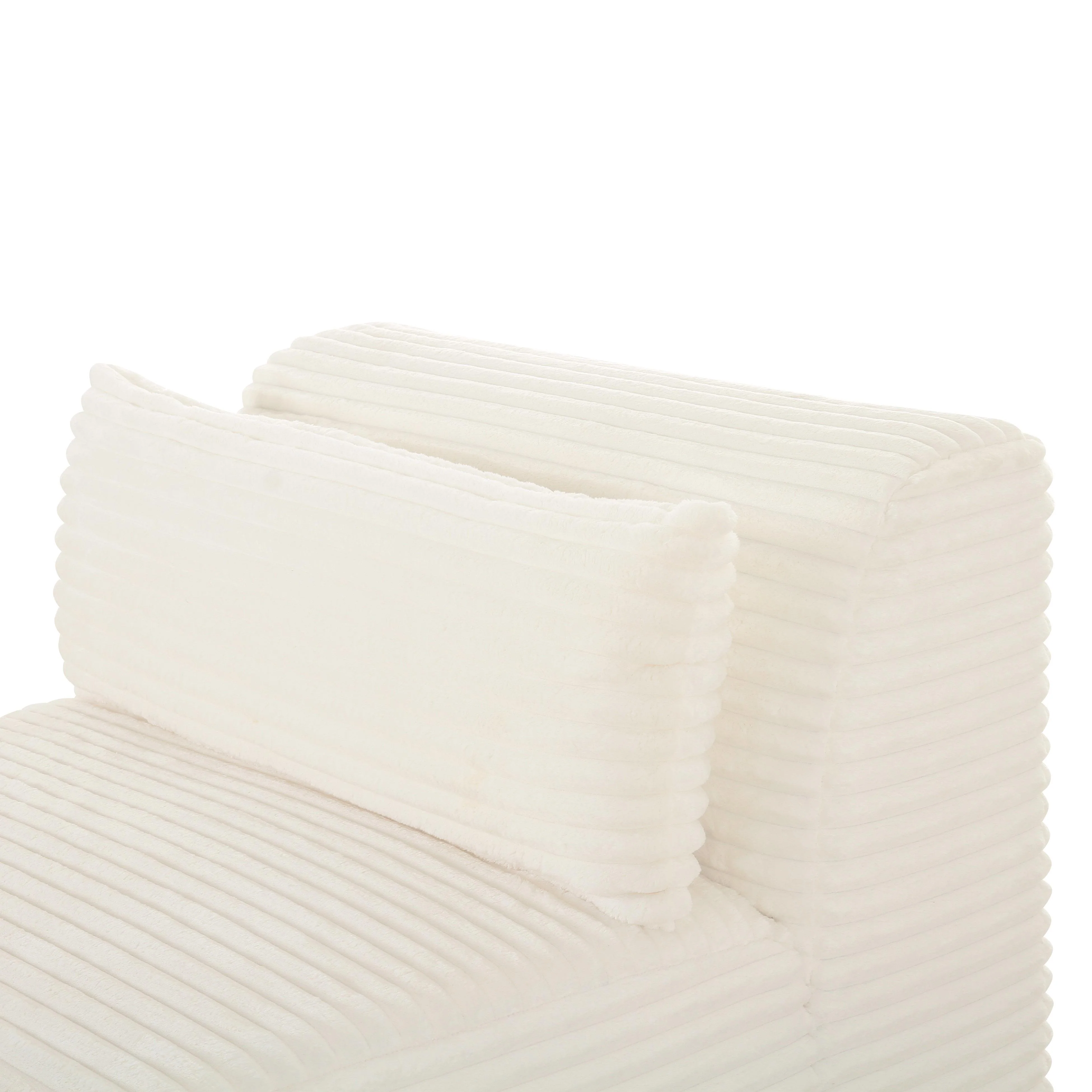 Tarra Fluffy Oversized Corduroy Modular Armless Chair 17 Tarra Fluffy Oversized Corduroy Modular Armless Chair