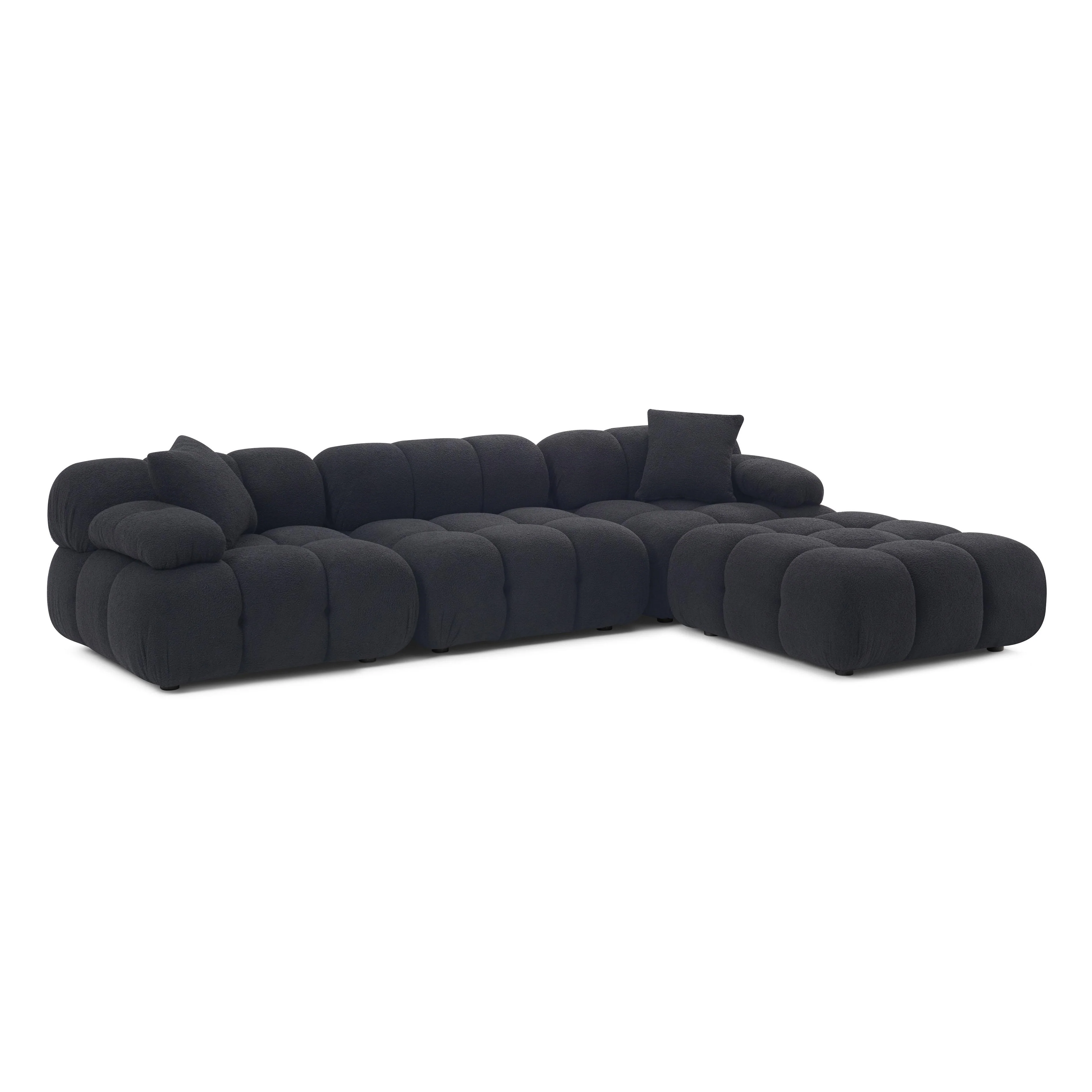 Calliope Vegan Shearling Modular Sectional 30 Calliope Vegan Shearling Modular Sectional
