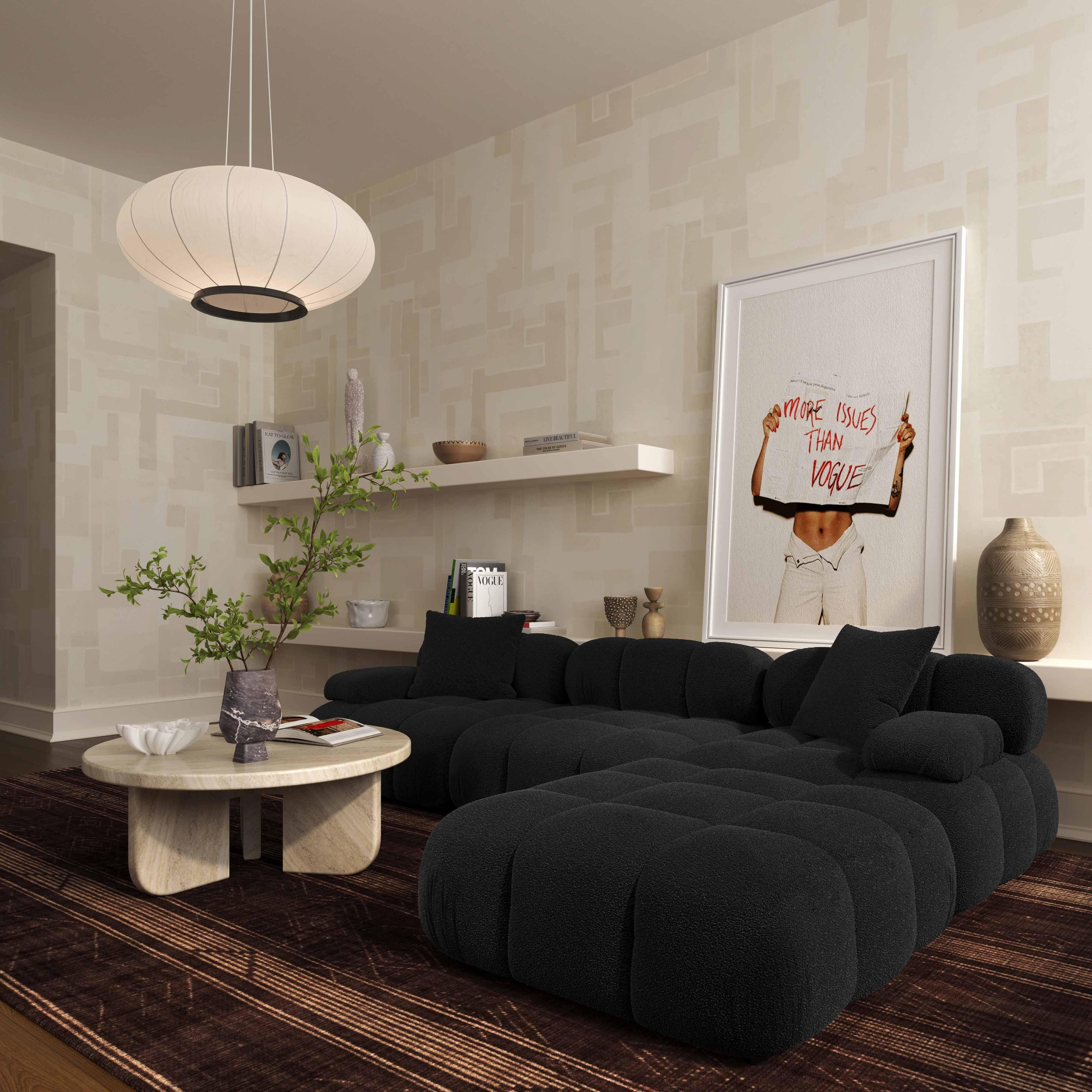 Calliope Vegan Shearling Modular Sectional 31 Calliope Vegan Shearling Modular Sectional