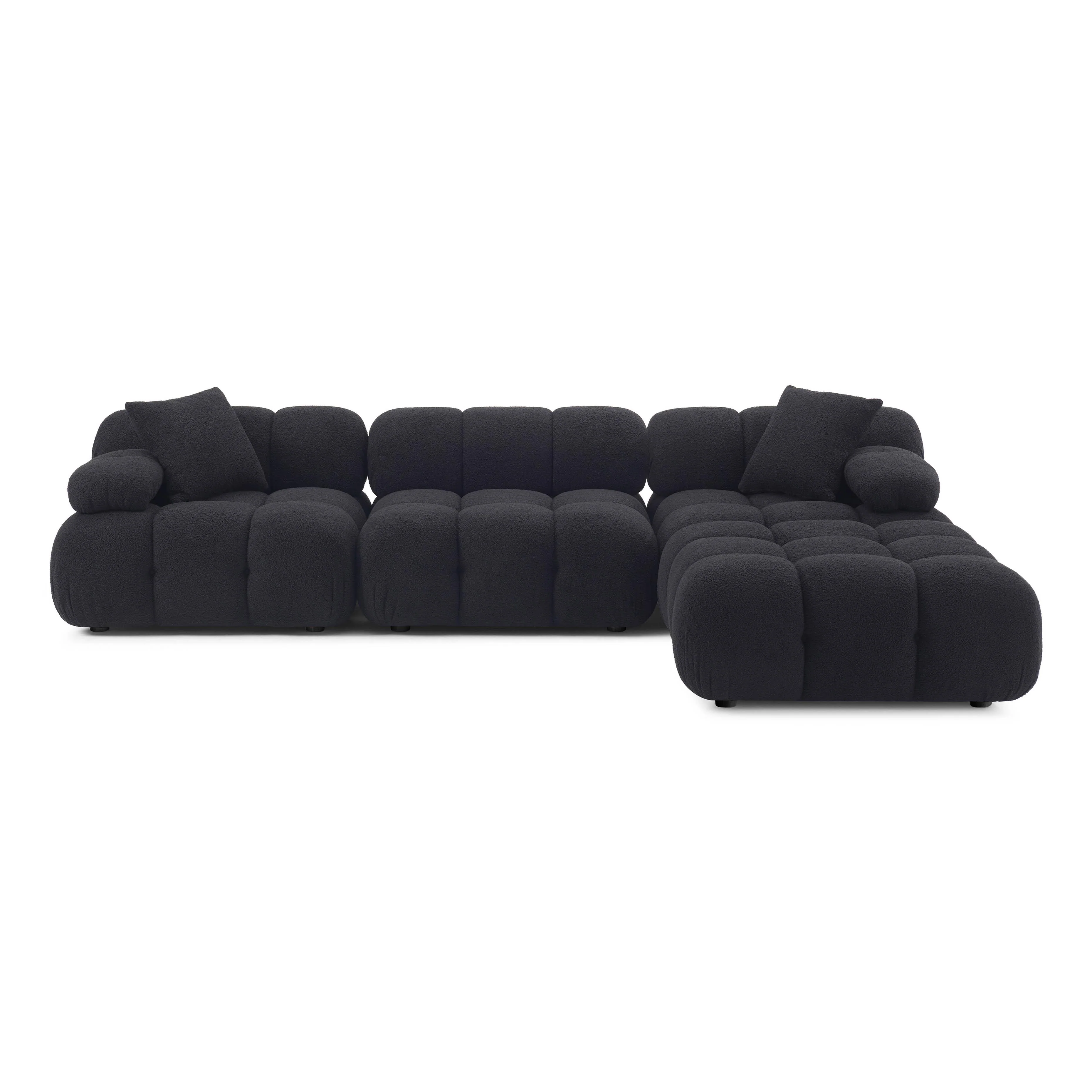 Calliope Vegan Shearling Modular Sectional 32 Calliope Vegan Shearling Modular Sectional