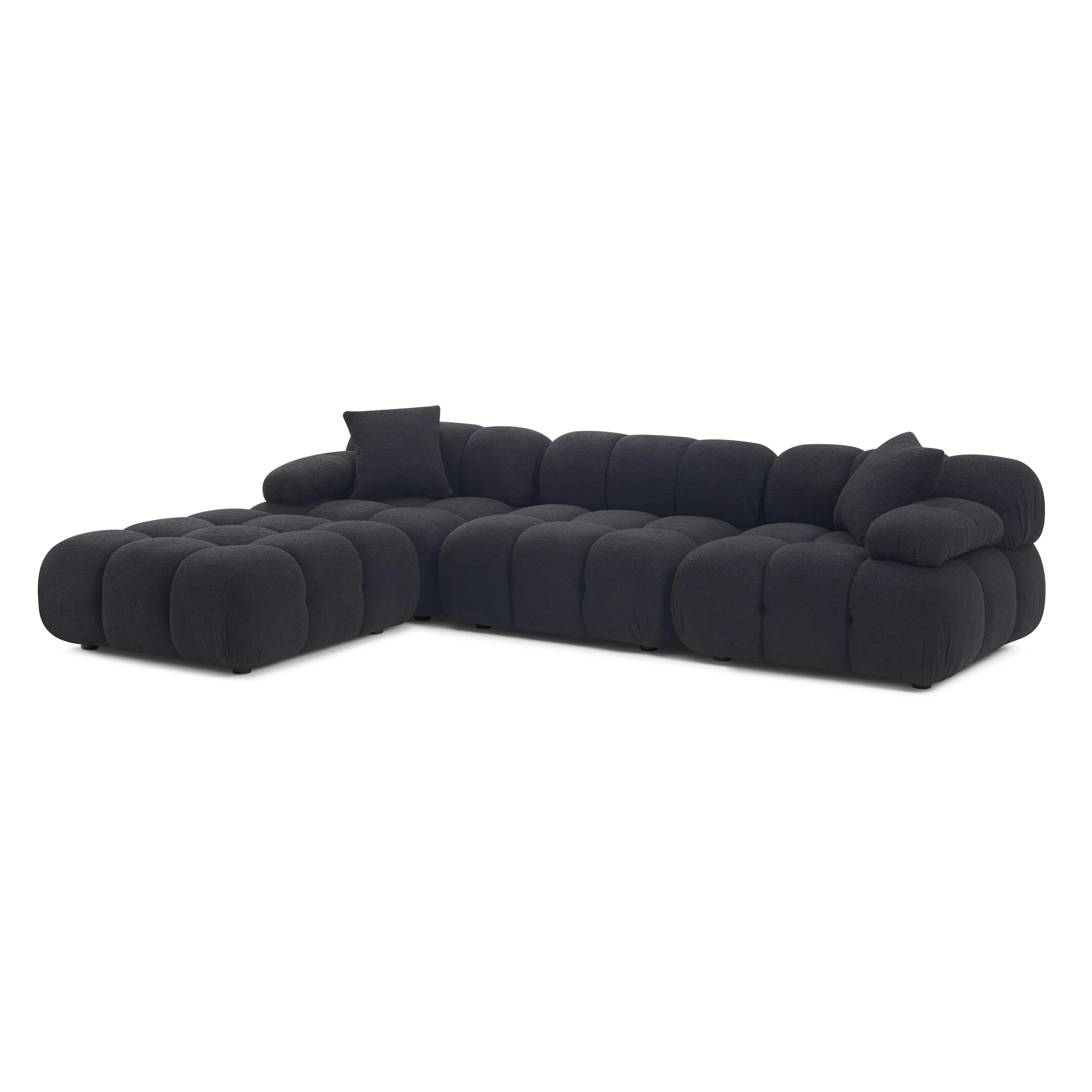 Calliope Vegan Shearling Modular Sectional 34 Calliope Vegan Shearling Modular Sectional
