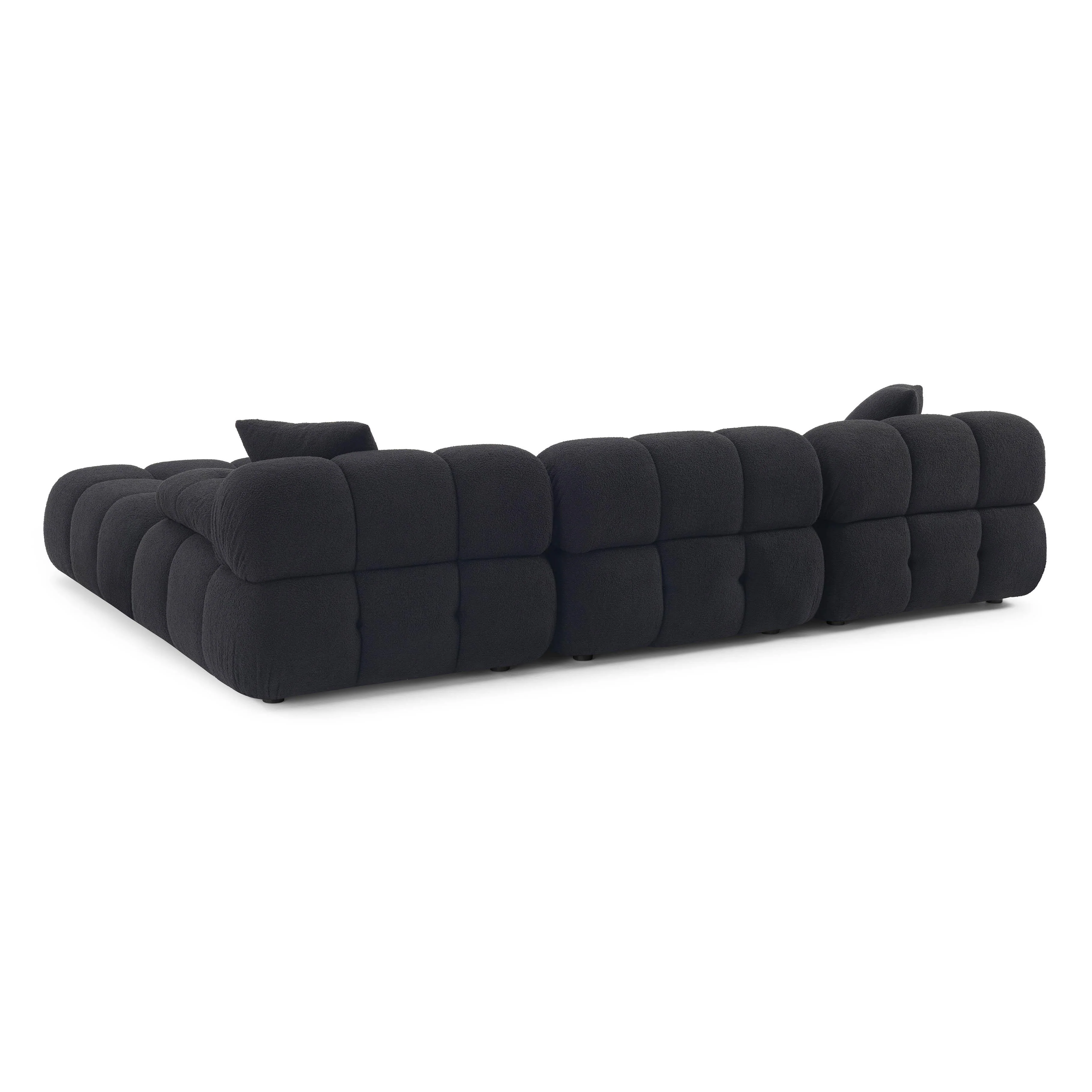 Calliope Vegan Shearling Modular Sectional 35 Calliope Vegan Shearling Modular Sectional
