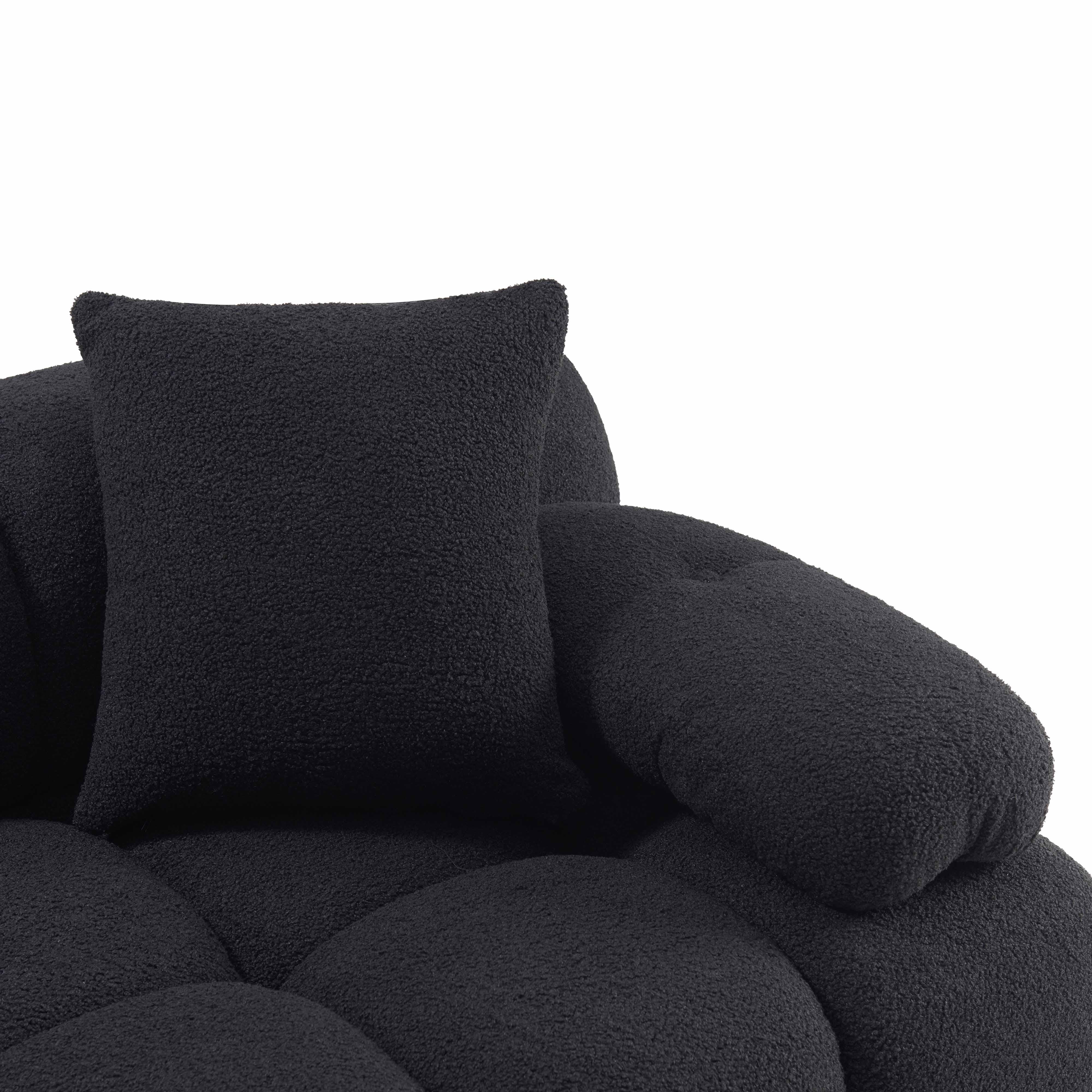Calliope Vegan Shearling Modular Sectional 37 Calliope Vegan Shearling Modular Sectional