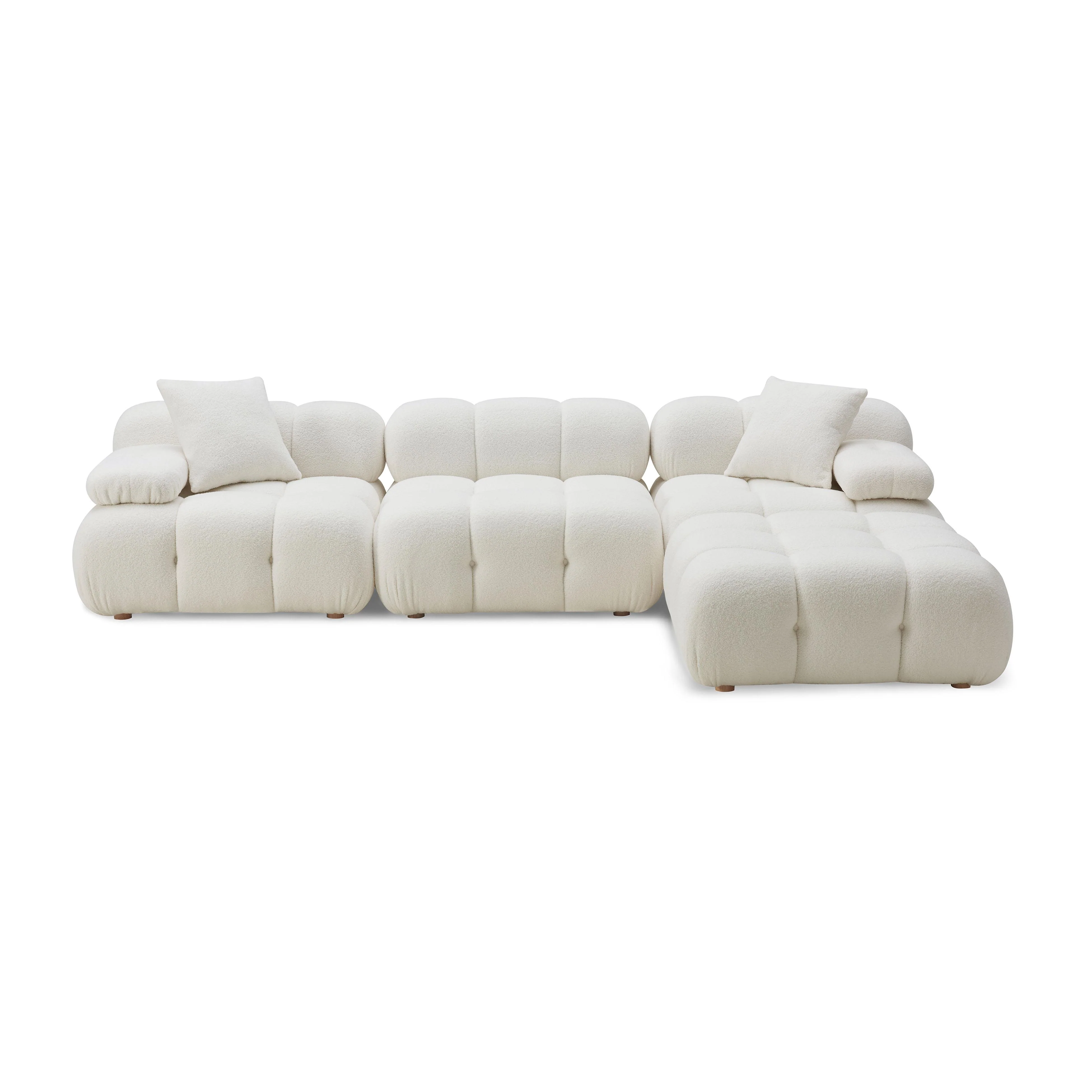 Calliope Vegan Shearling Modular Sectional 22 Calliope Vegan Shearling Modular Sectional