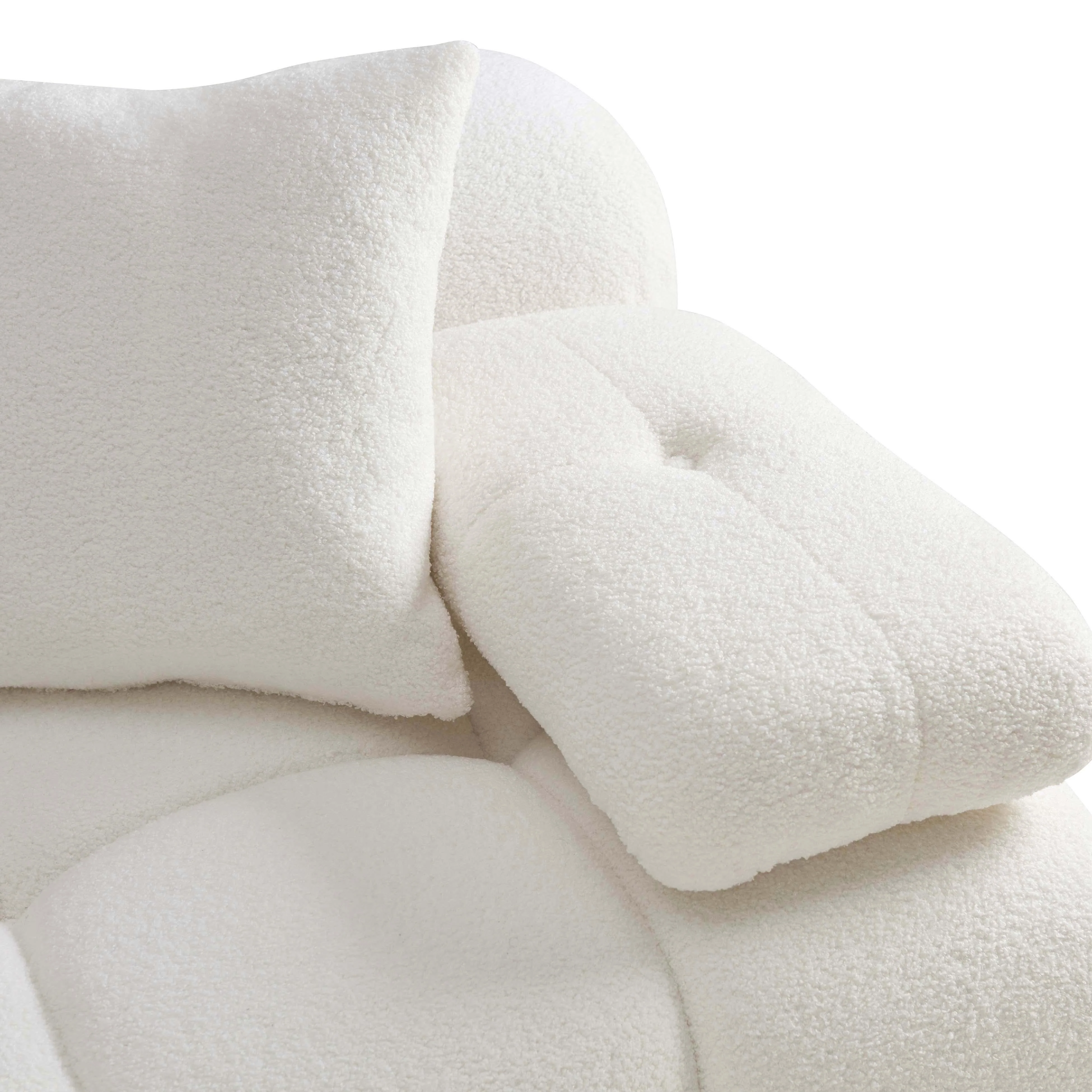 Calliope Vegan Shearling Modular Sectional 25 Calliope Vegan Shearling Modular Sectional