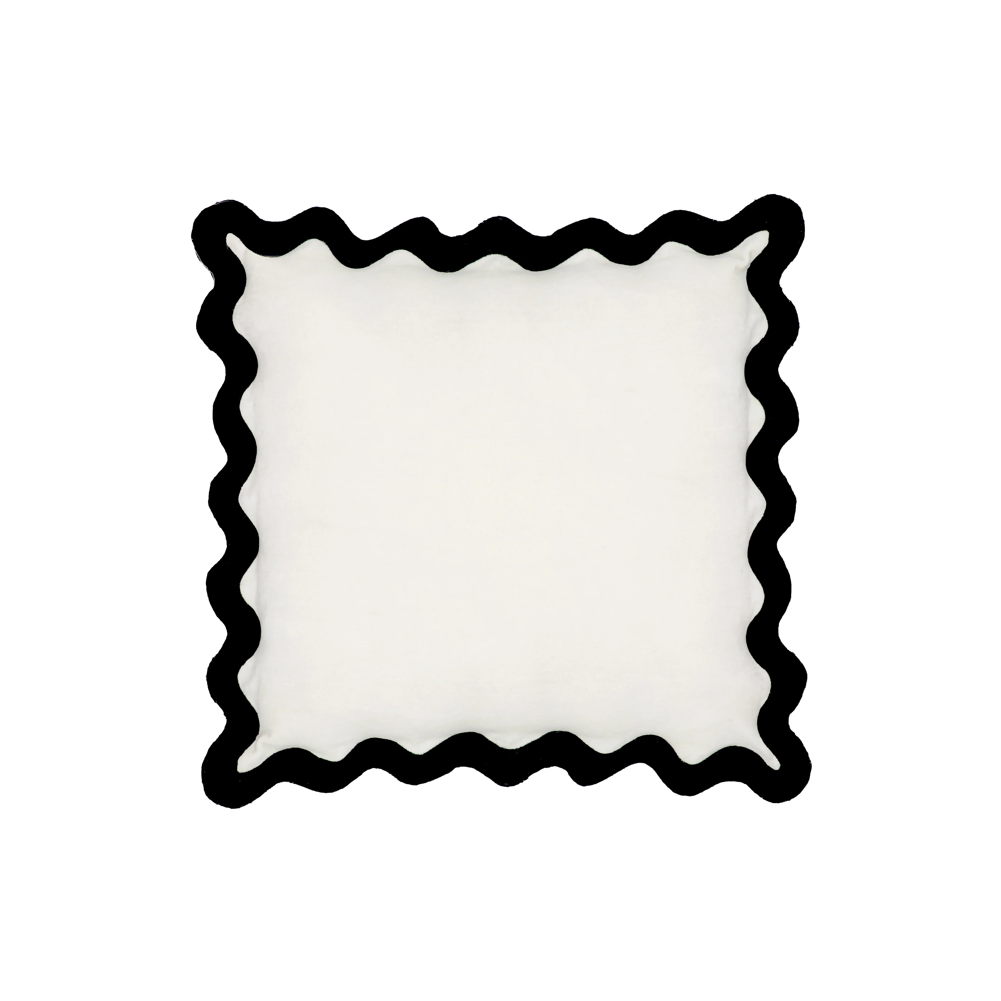 Scalloped Edge 24" Square Throw Pillow Cover 1 Scalloped Edge 24" Square Throw Pillow Cover