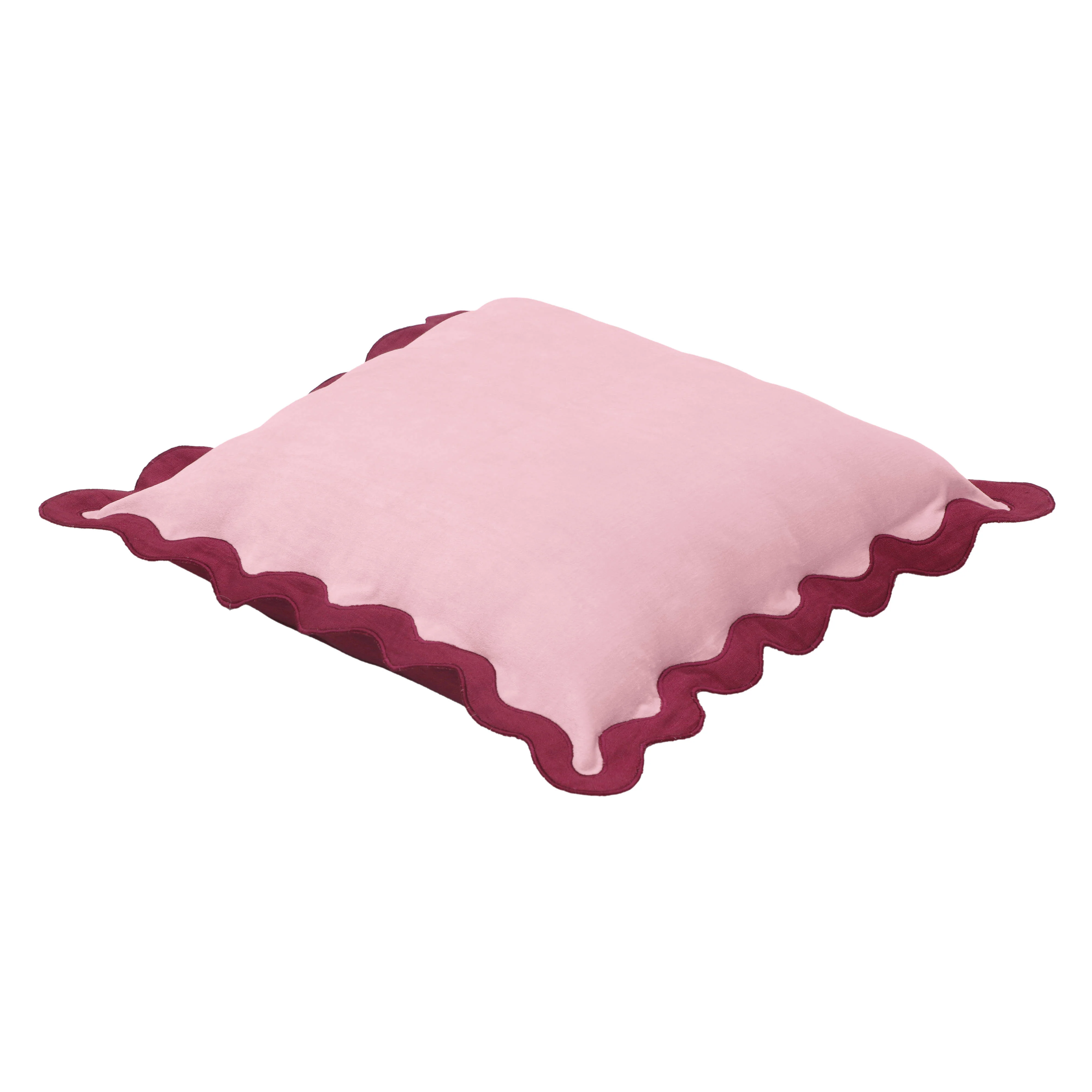 Scalloped Edge 24" Square Throw Pillow Cover 85 Scalloped Edge 24" Square Throw Pillow Cover