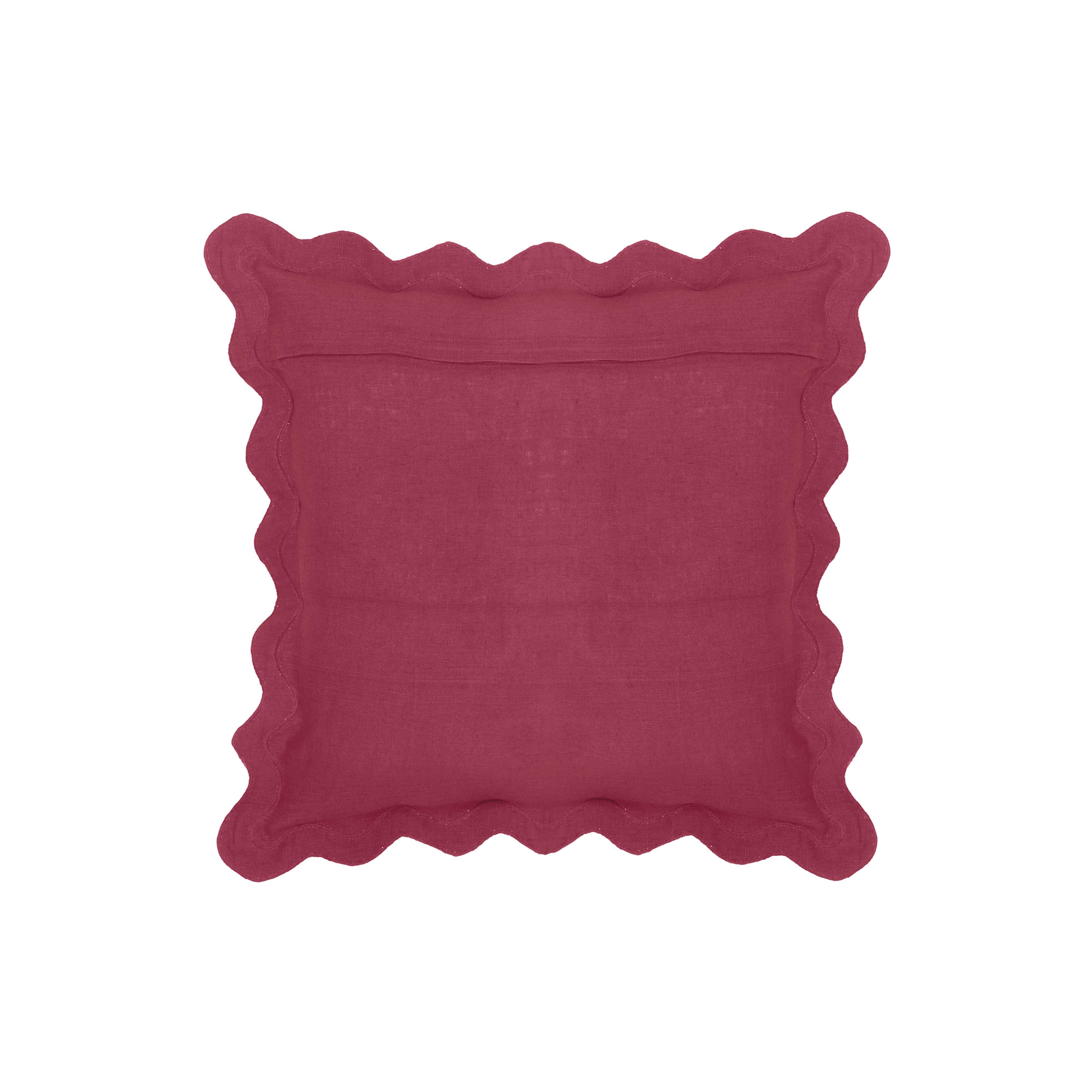 Scalloped Edge 24" Square Throw Pillow Cover 91 Scalloped Edge 24" Square Throw Pillow Cover