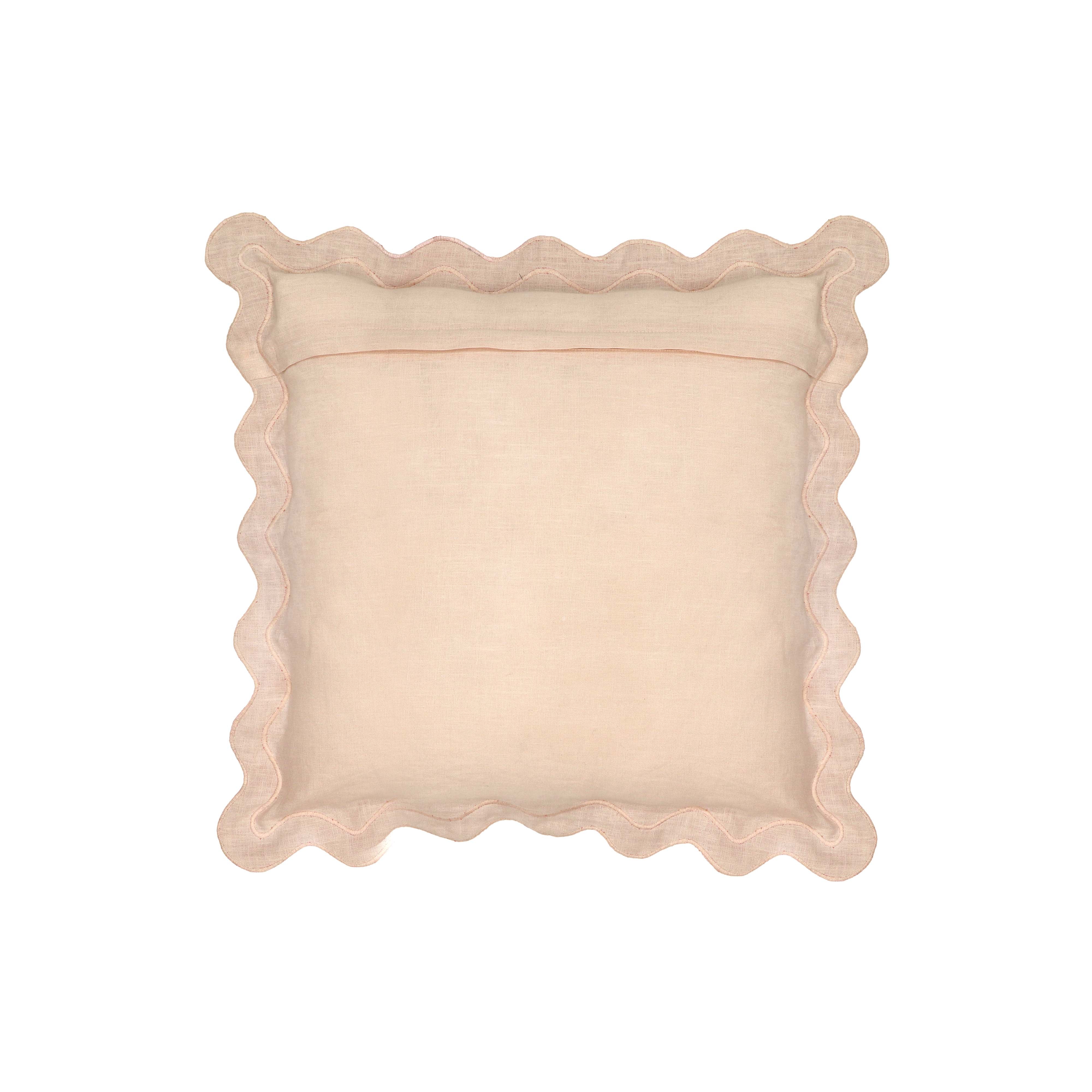Scalloped Edge 24" Square Throw Pillow Cover 97 Scalloped Edge 24" Square Throw Pillow Cover