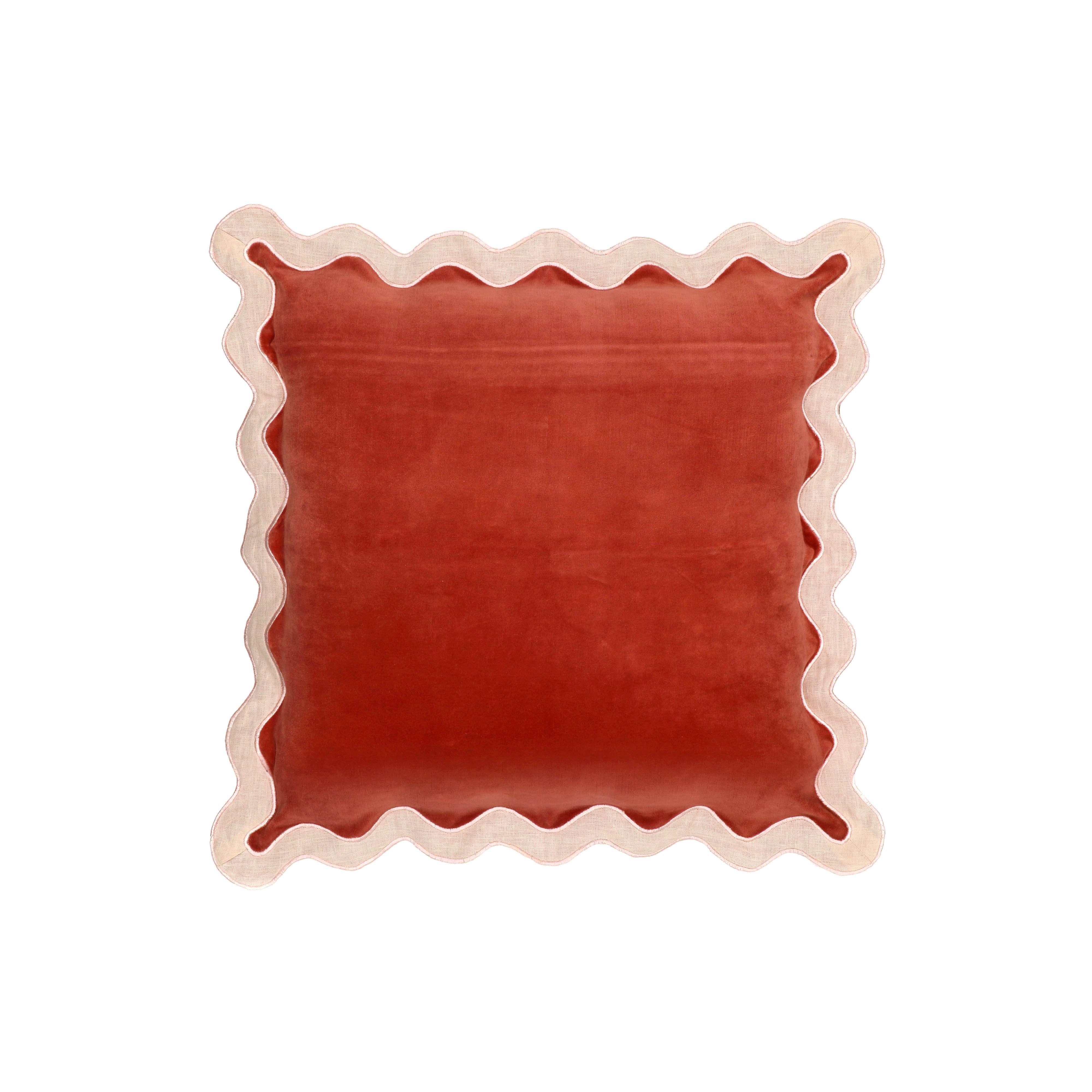 Scalloped Edge 24" Square Throw Pillow Cover 99 Scalloped Edge 24" Square Throw Pillow Cover