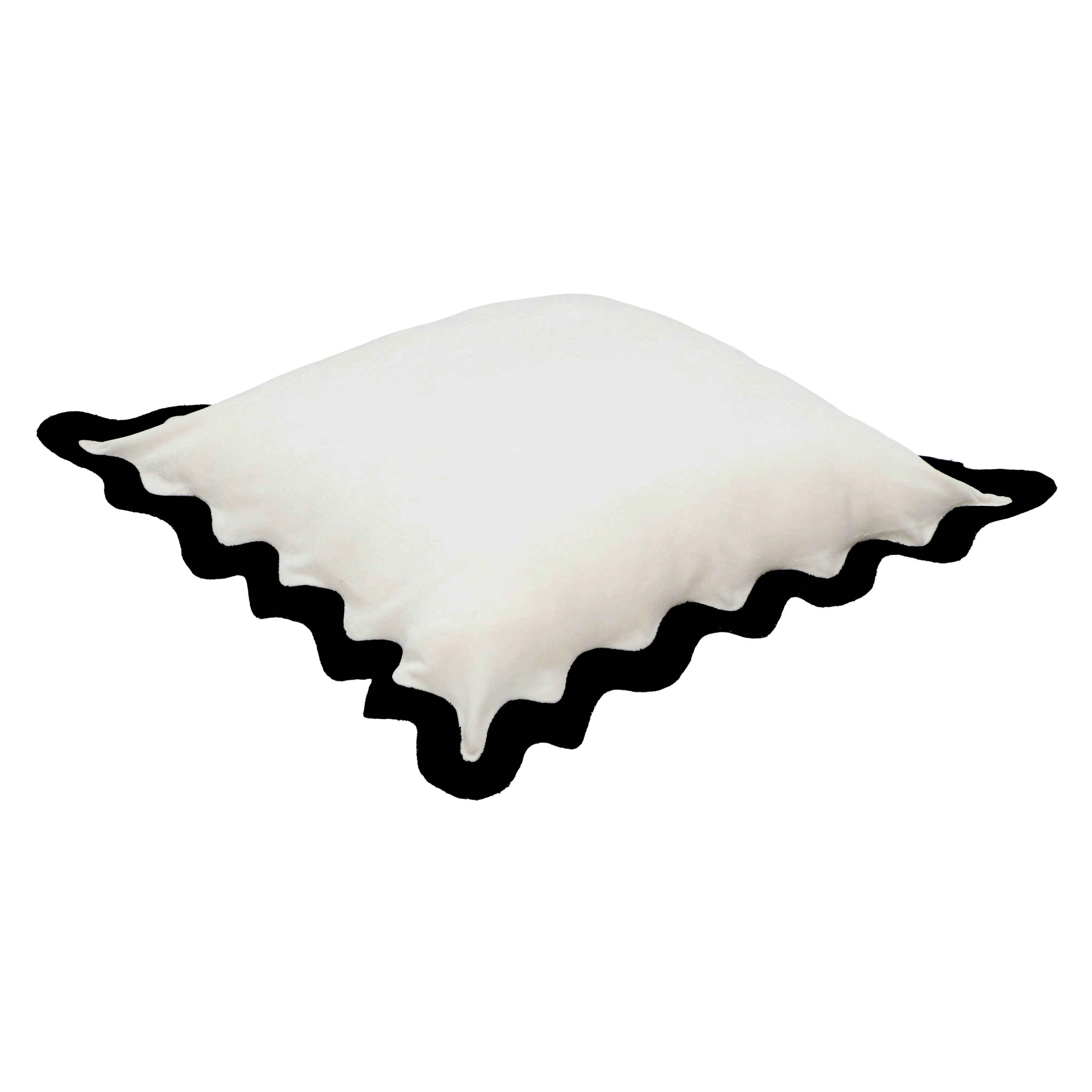 Scalloped Edge 24" Square Throw Pillow Cover 74 Scalloped Edge 24" Square Throw Pillow Cover