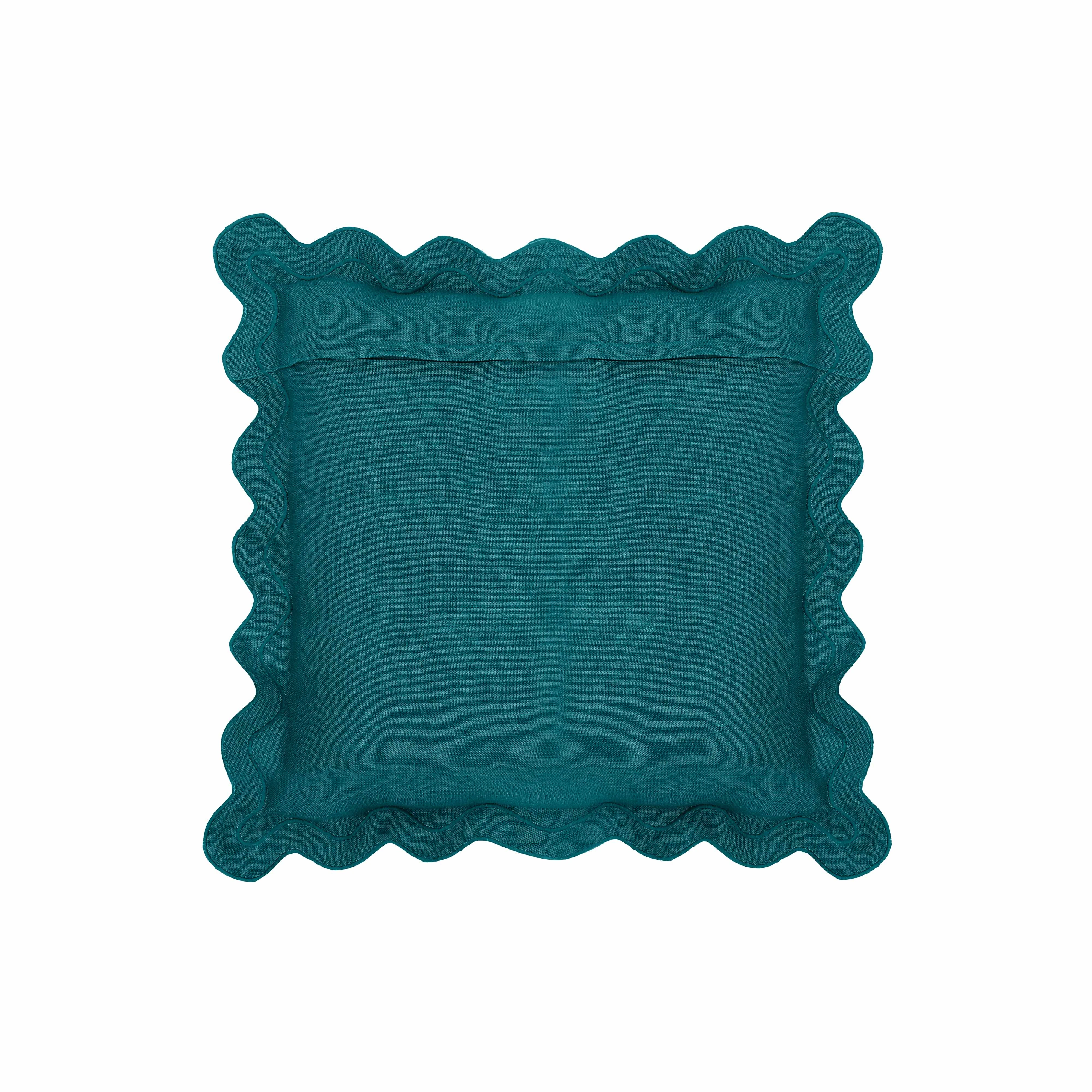 Scalloped Edge 24" Square Throw Pillow Cover 108 Scalloped Edge 24" Square Throw Pillow Cover